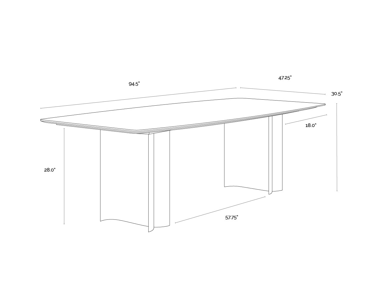 Astara Marble Dining Table