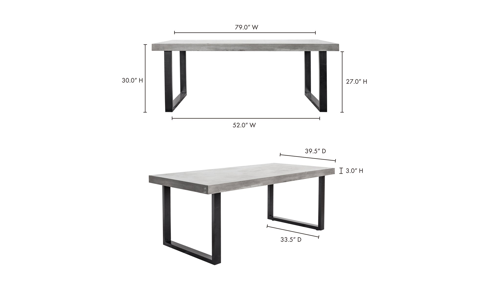 Jedrik Grey Outdoor Dining Table | Large