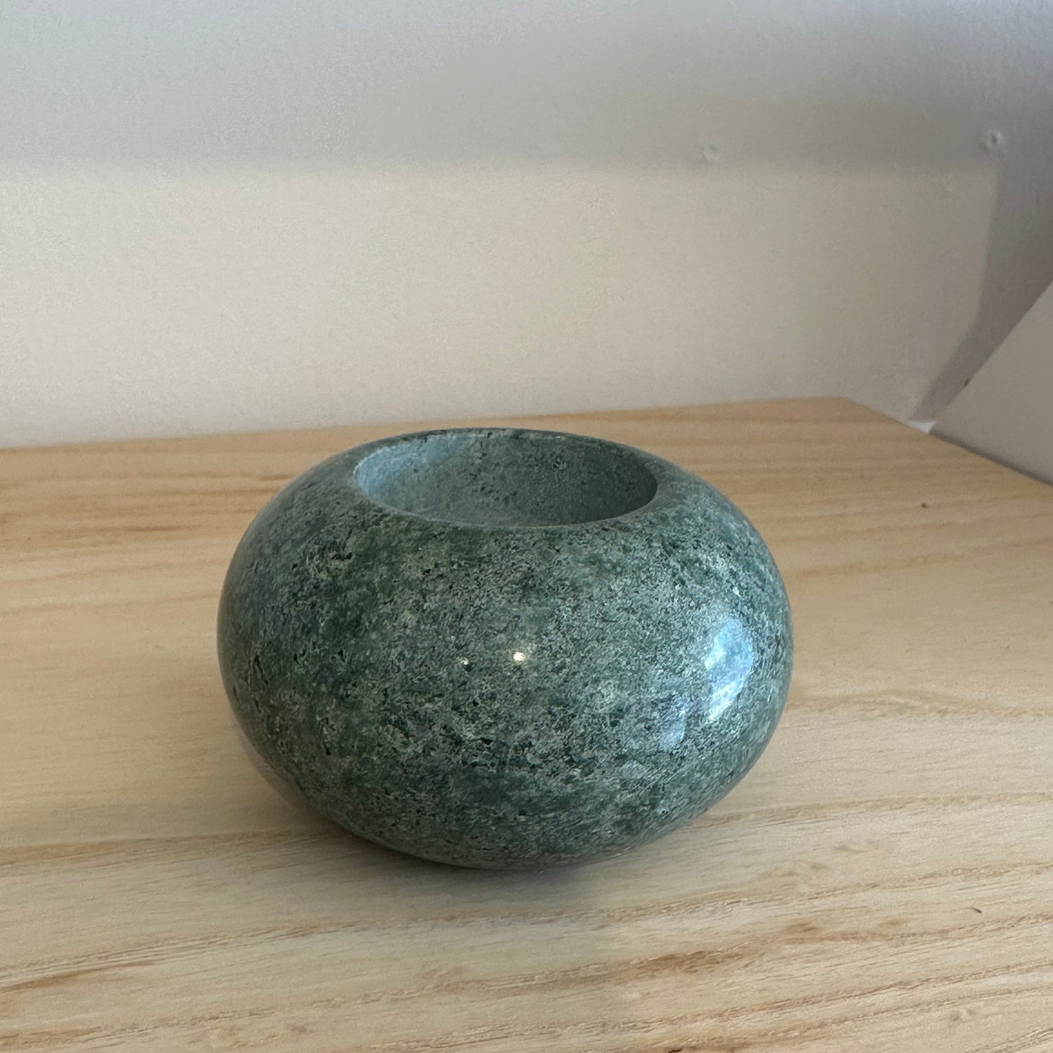 Green Marble Candle Holder