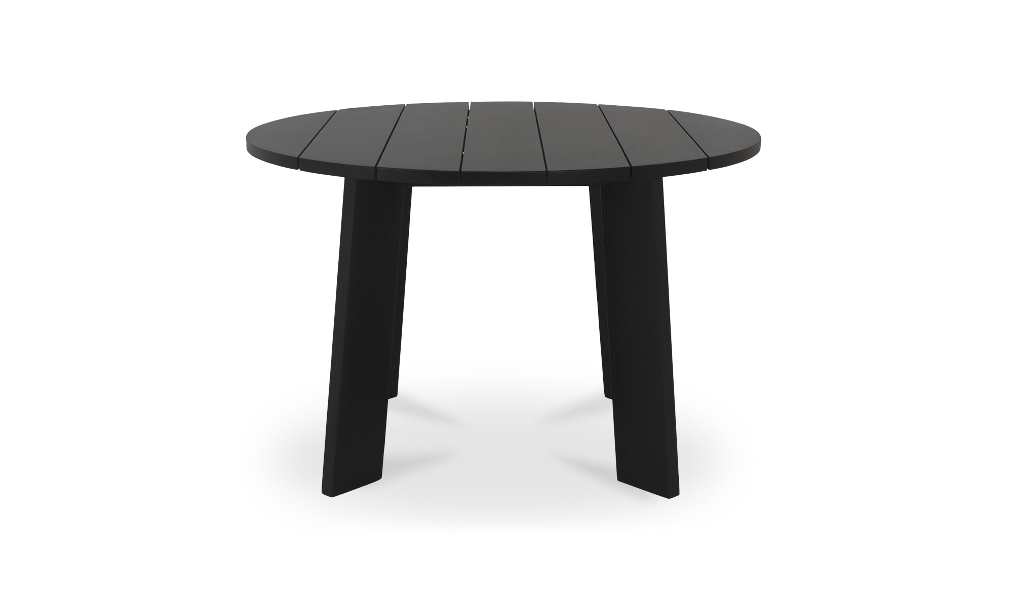 Delta Round Outdoor Dining Table | Black