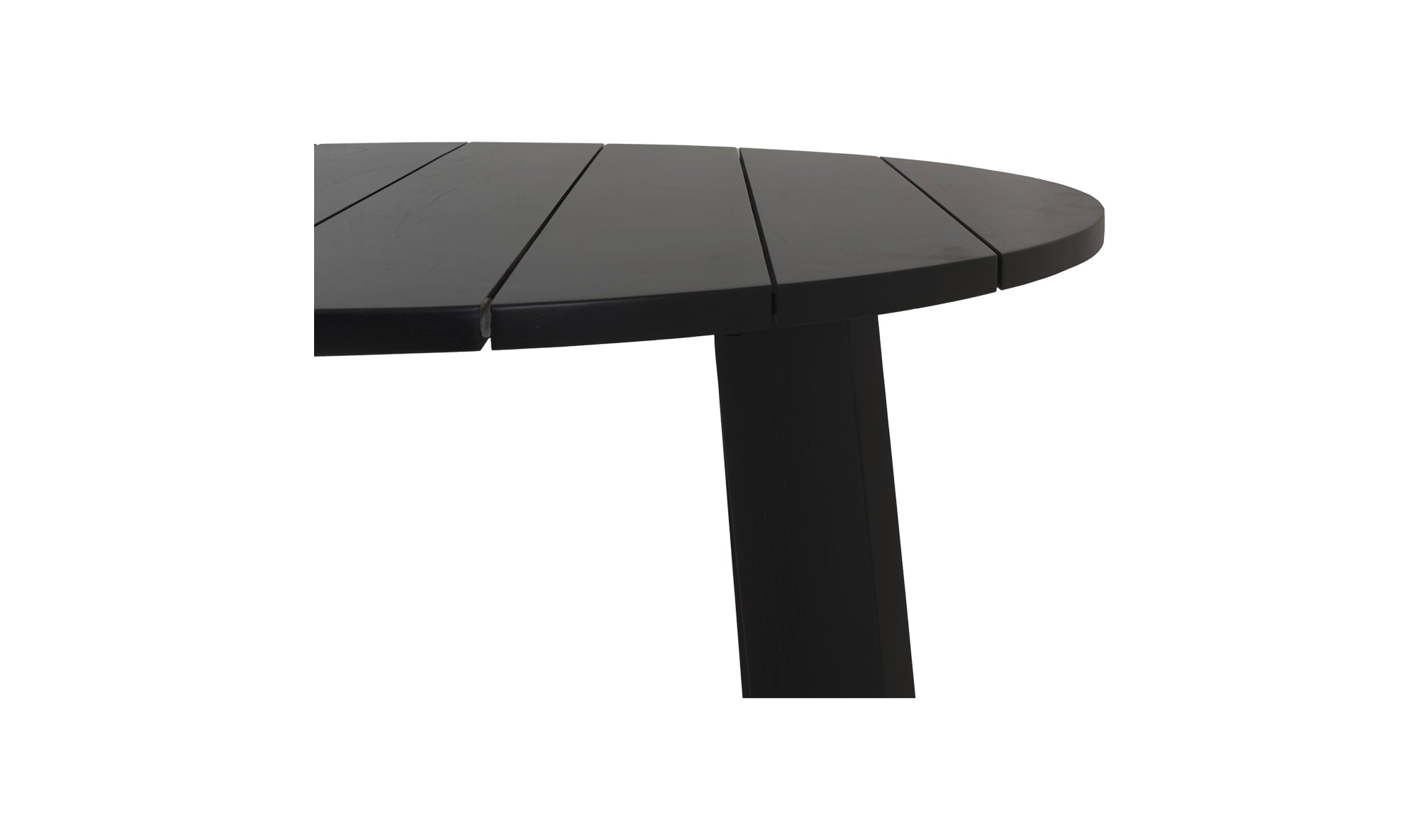 Delta Round Outdoor Dining Table | Black