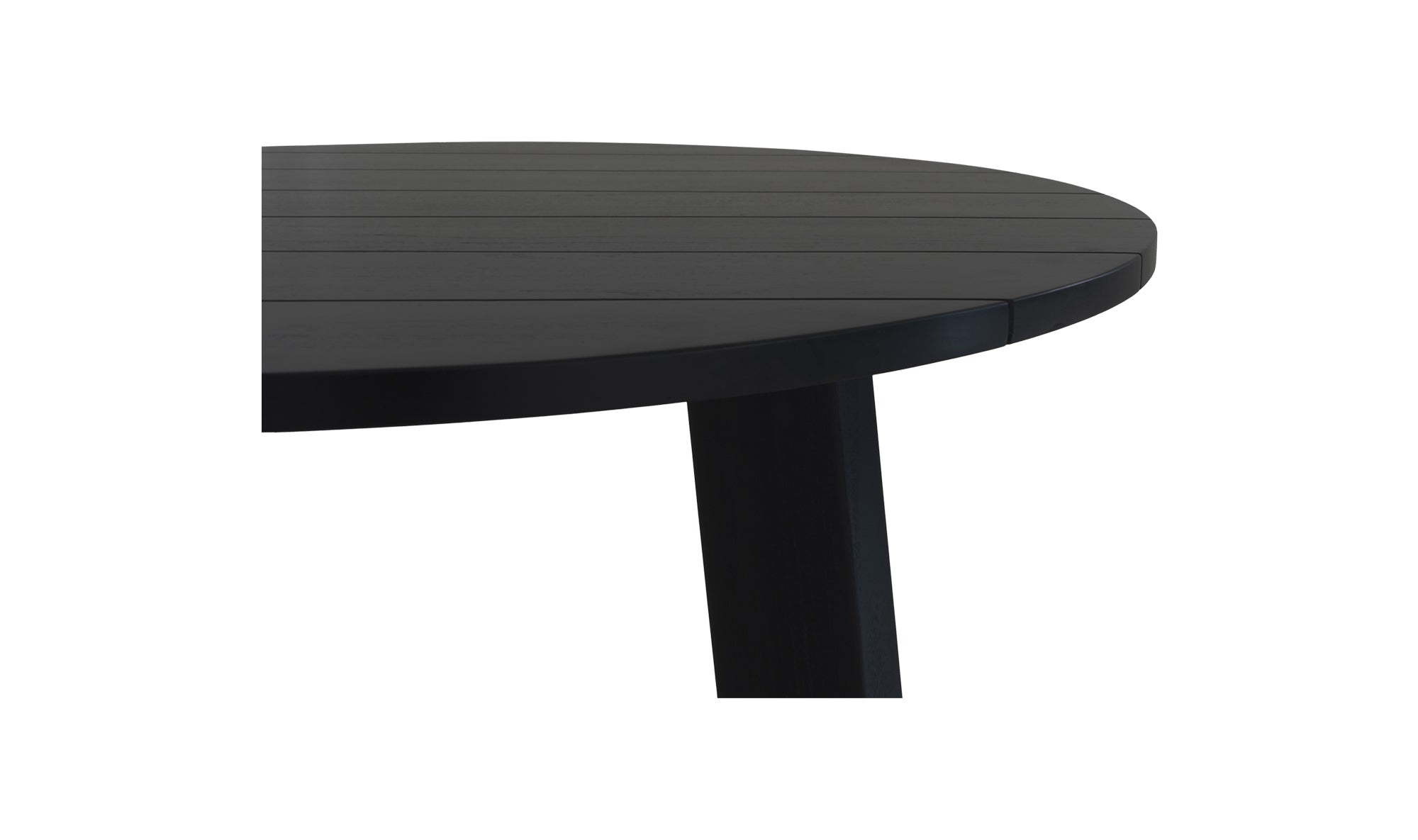 Delta Round Outdoor Dining Table | Black