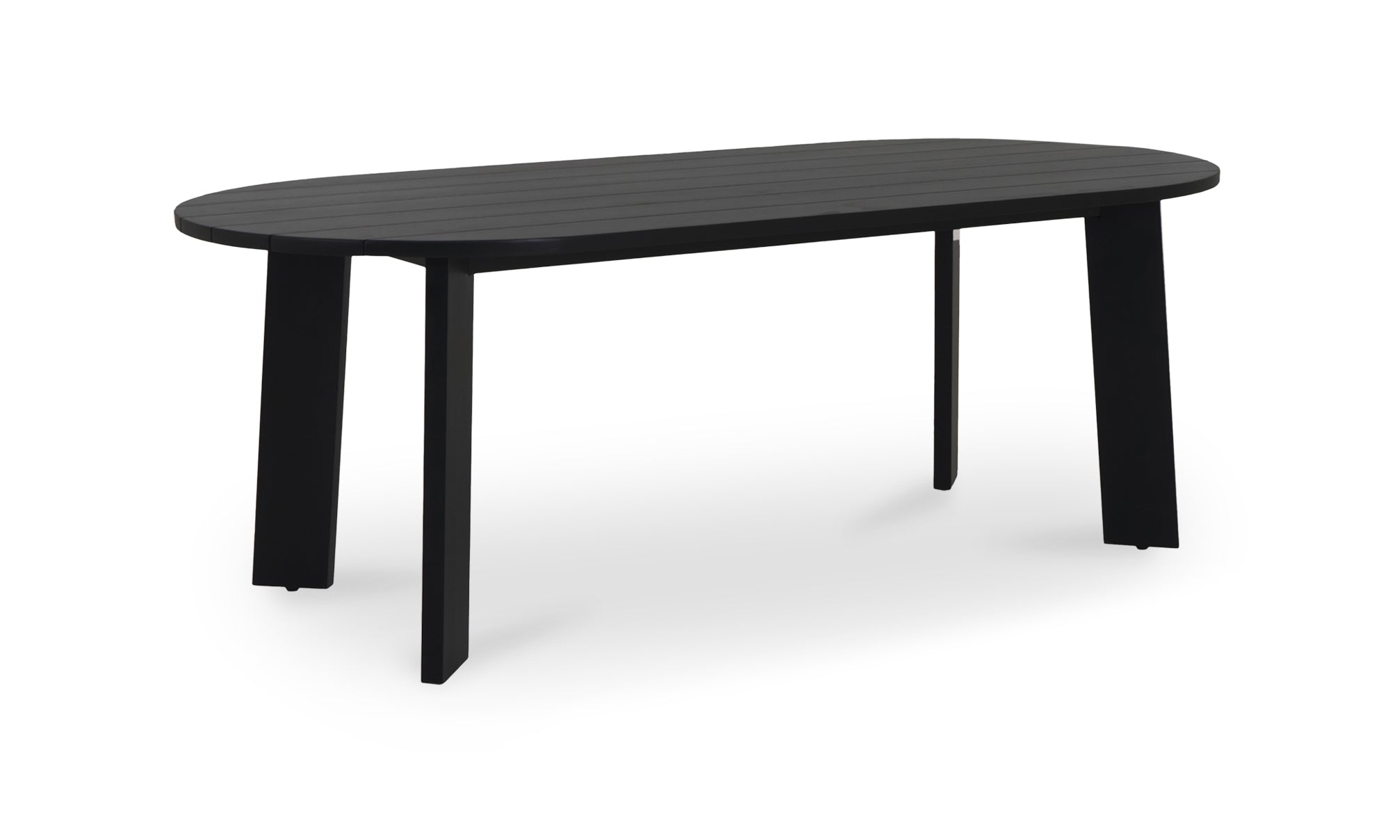 Delta Oval Outdoor Dining Table | Black