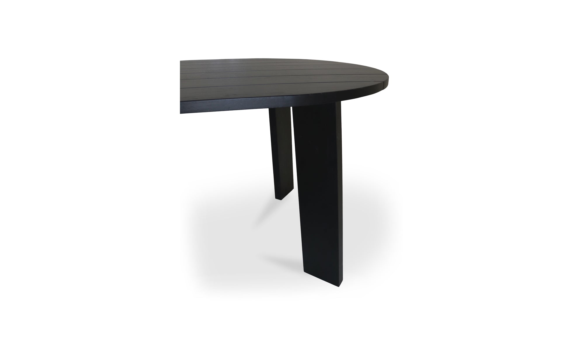 Delta Oval Outdoor Dining Table | Black