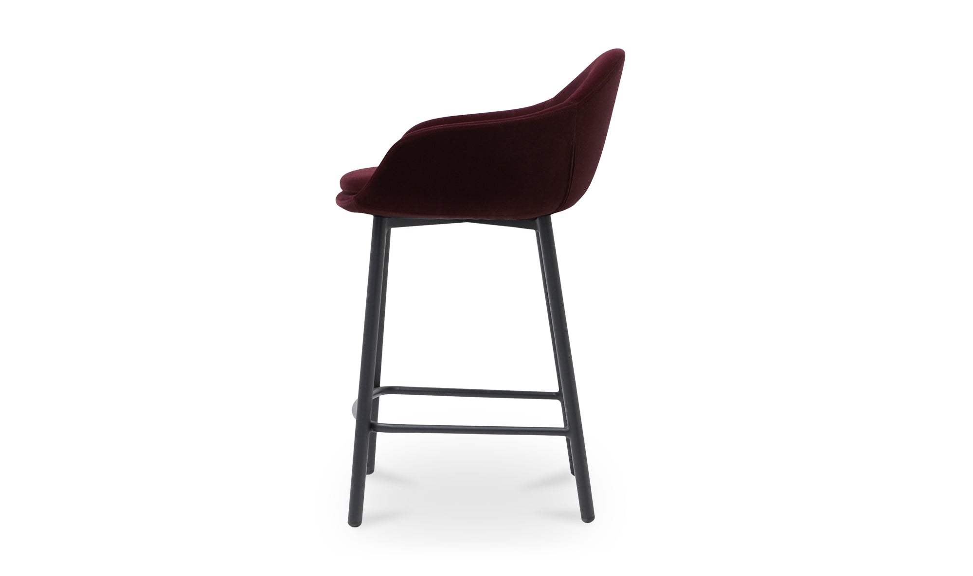 Emily Counter Stool | Wine Velvet