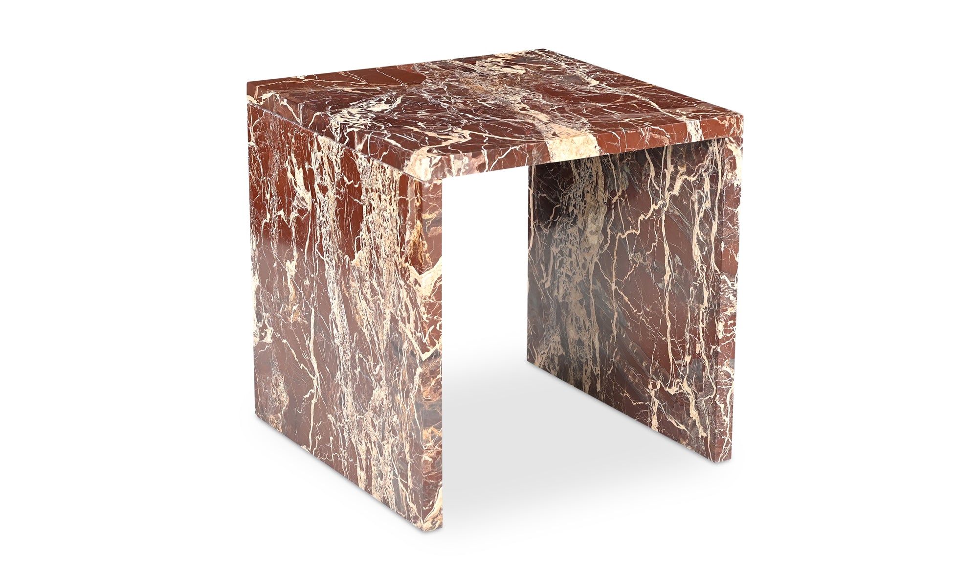 Rosa Accent Table | Rosso Levanto Marble