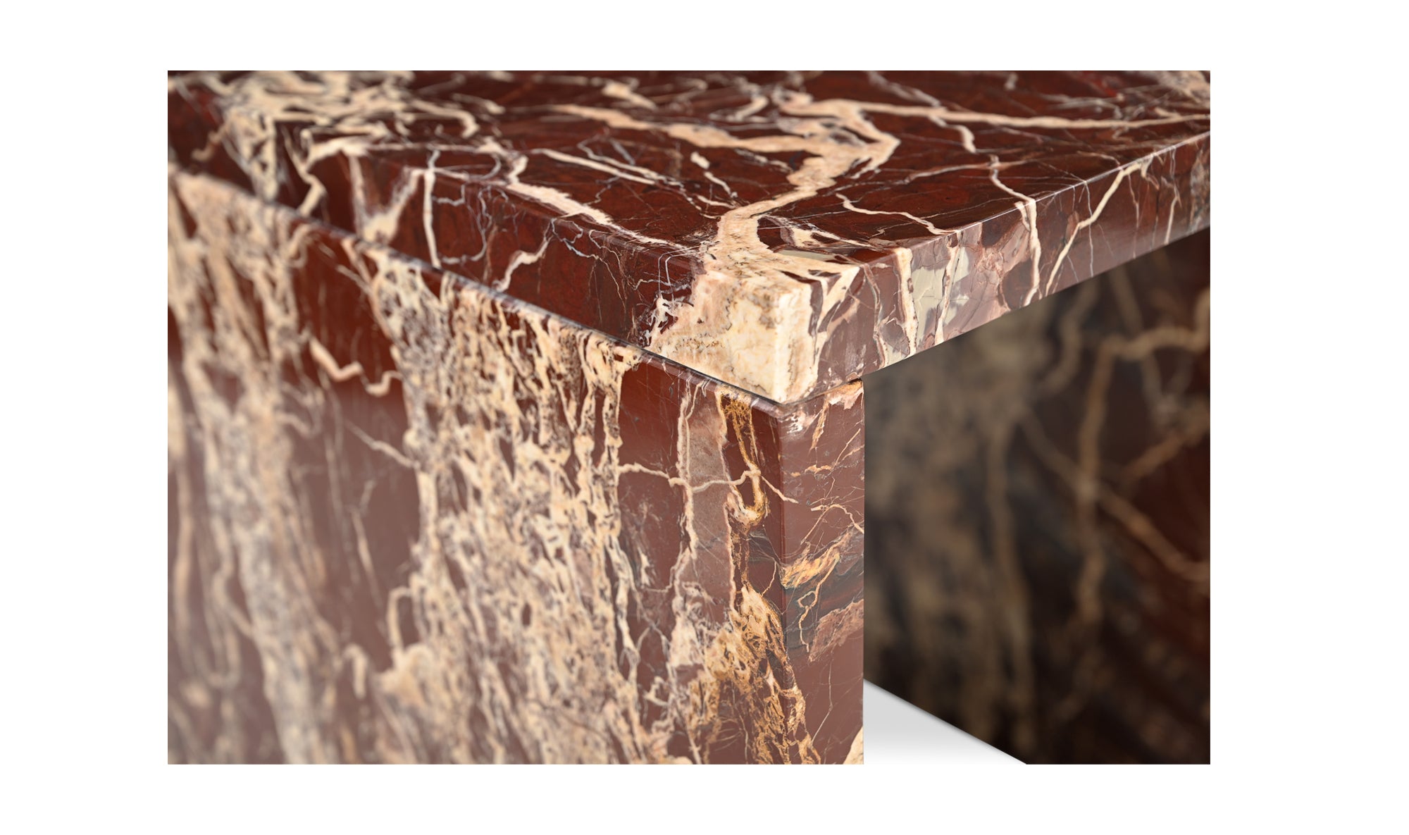 Rosa Accent Table | Rosso Levanto Marble