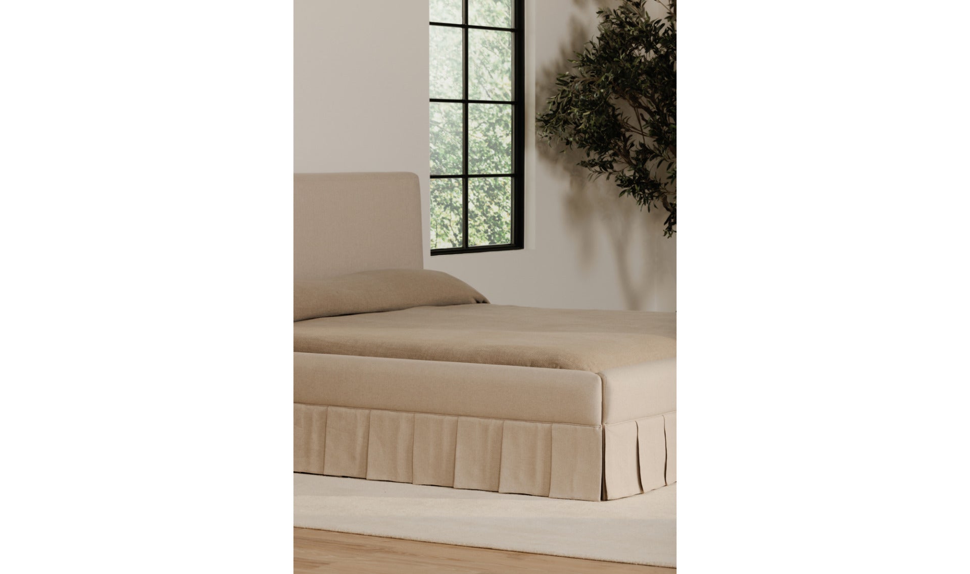 Maren Bed | Beige