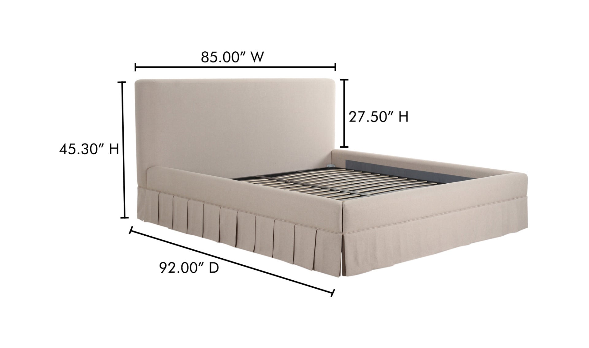 Maren Bed | Beige