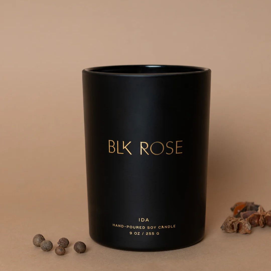 IDA Soy Candle | Blk Rose Candle