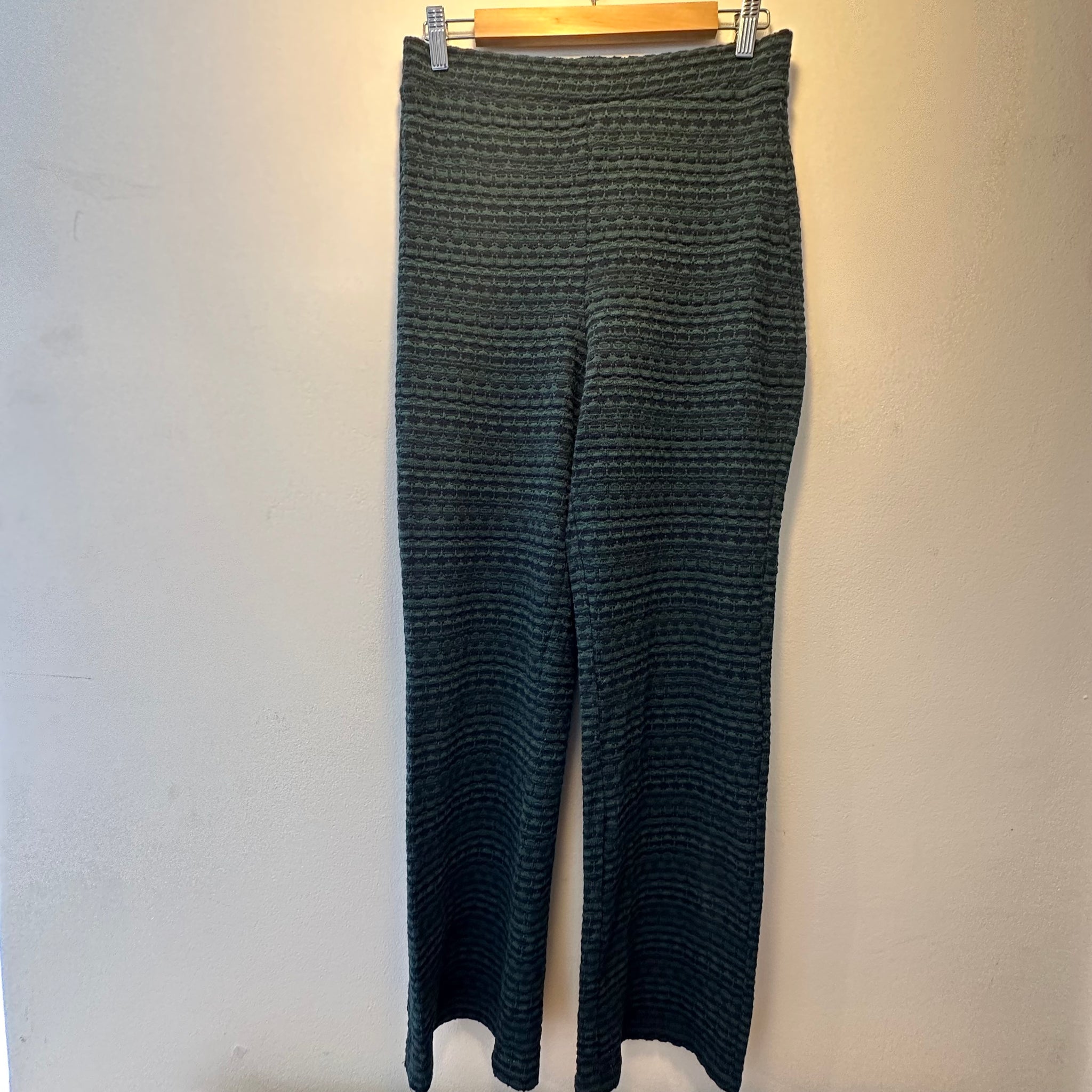 Knit Green and Blue Pants | M