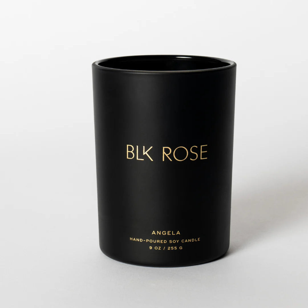 ANGELA Soy Candle | Blk Rose Candle