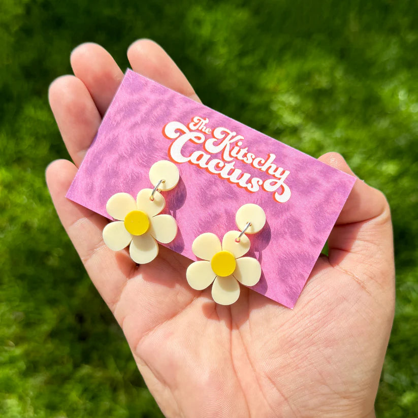 Mini Daisy Flower Earrings