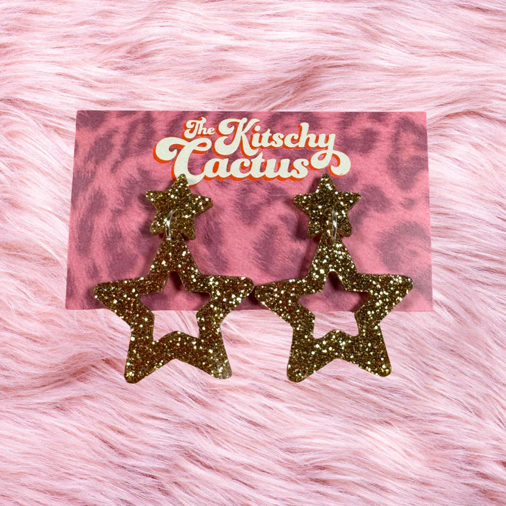 Gold Star Earrings