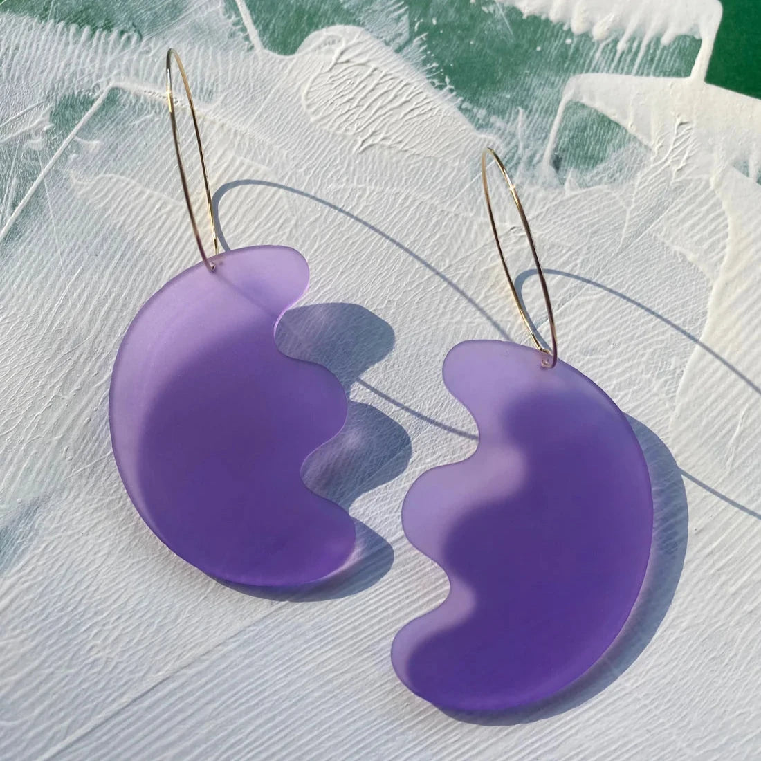 Artist Hoop Earrings - Lilac