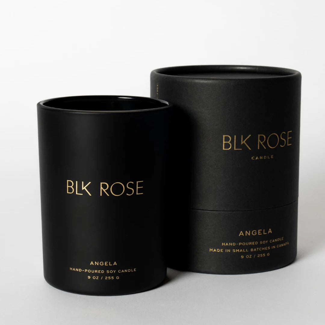 ANGELA Soy Candle | Blk Rose Candle