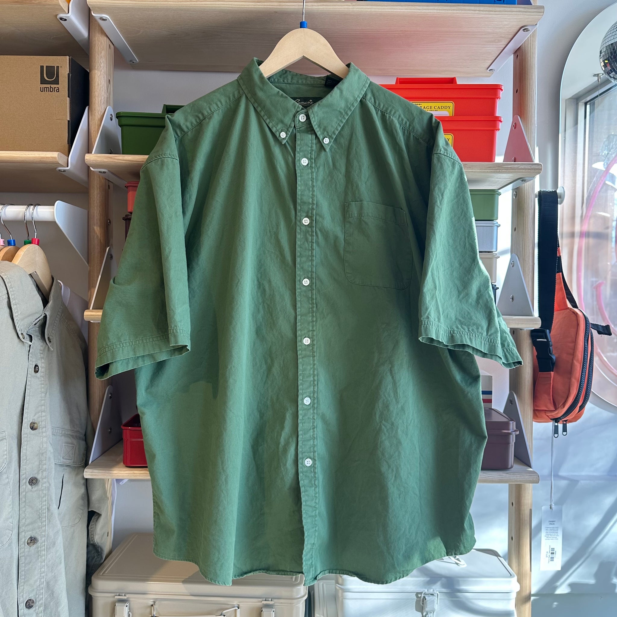 Green Button Up | 2XL