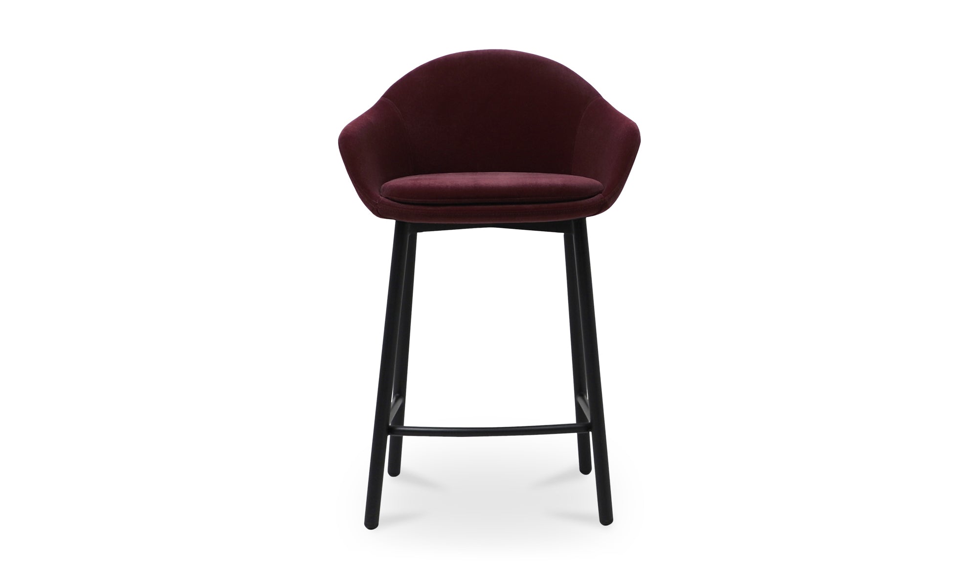 Emily Counter Stool | Wine Velvet