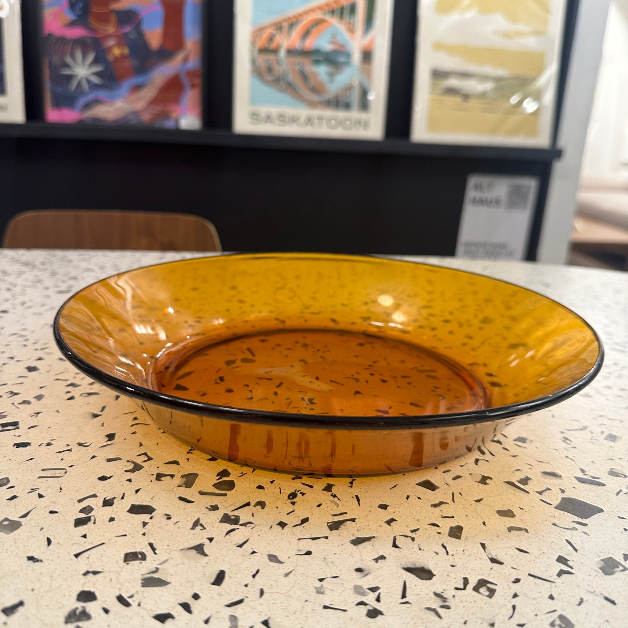 Amber MCM Duralex Serving Dish