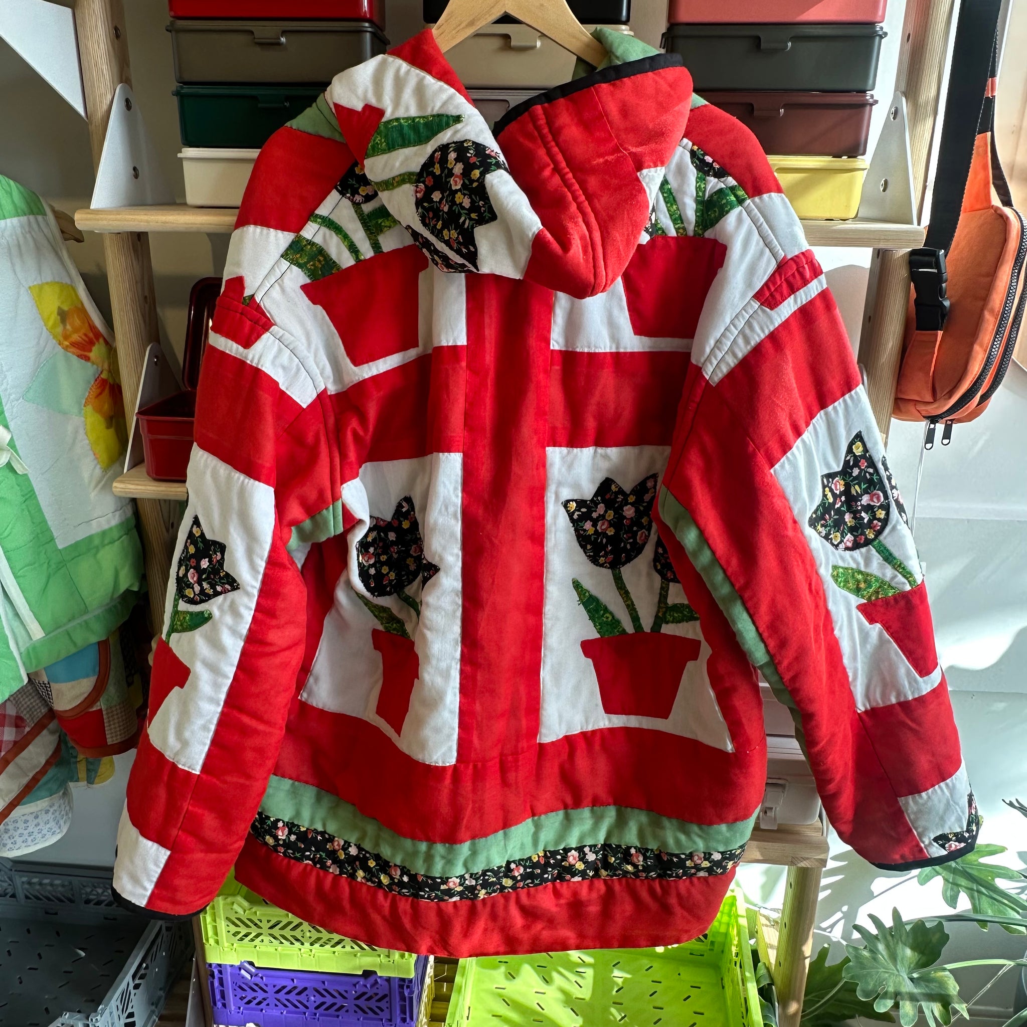 Tulips Quilted Jacket | 2X/3X