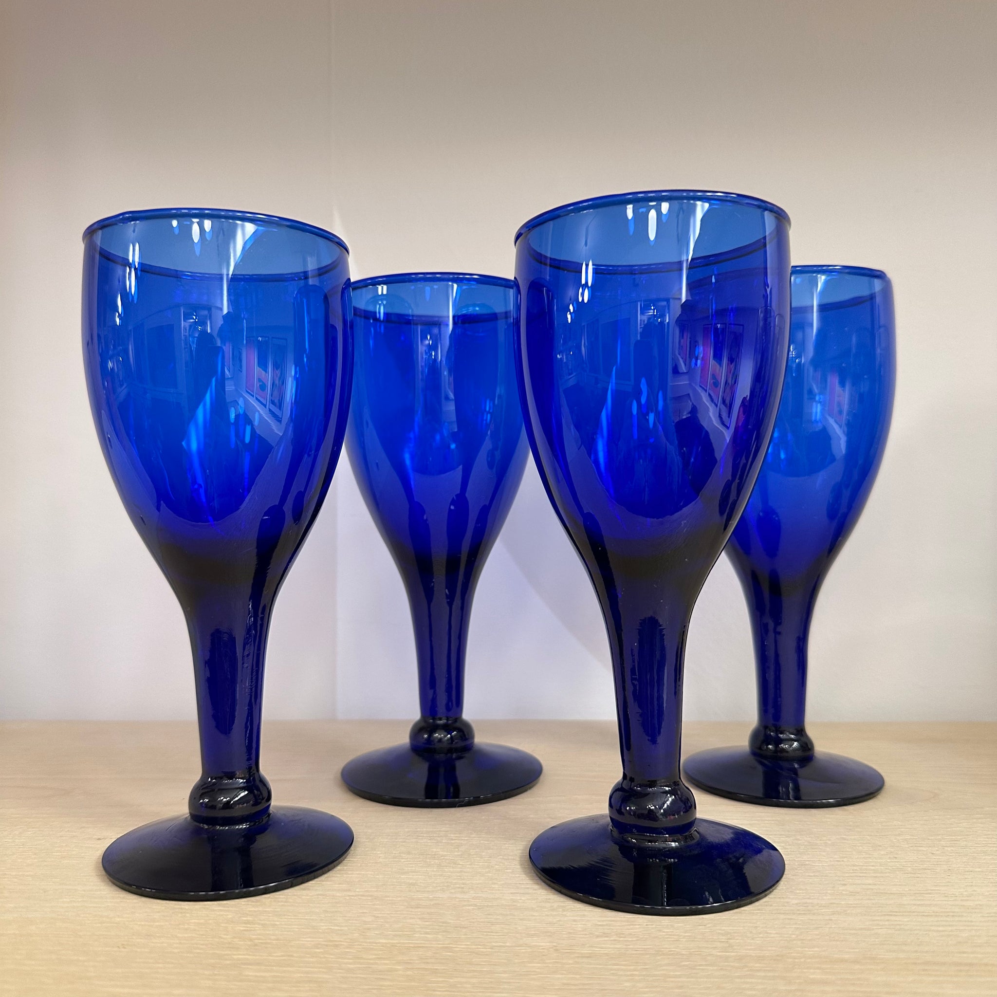 Mexican Cobalt Wine Glasses | Set of 4