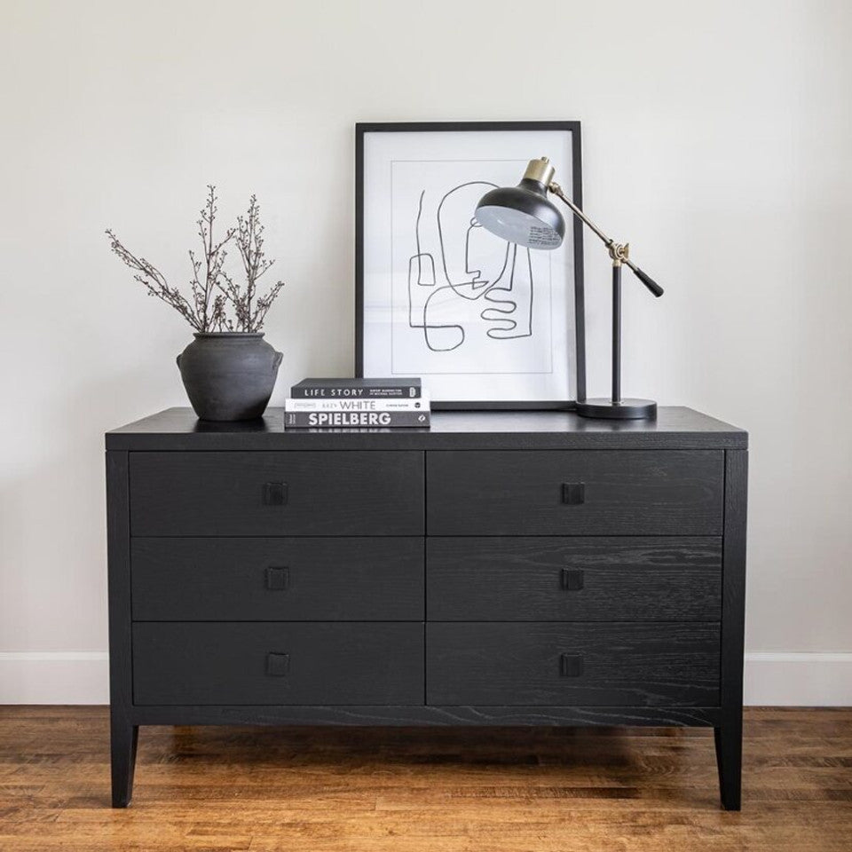 Hara 6 Drawer Dresser | Black