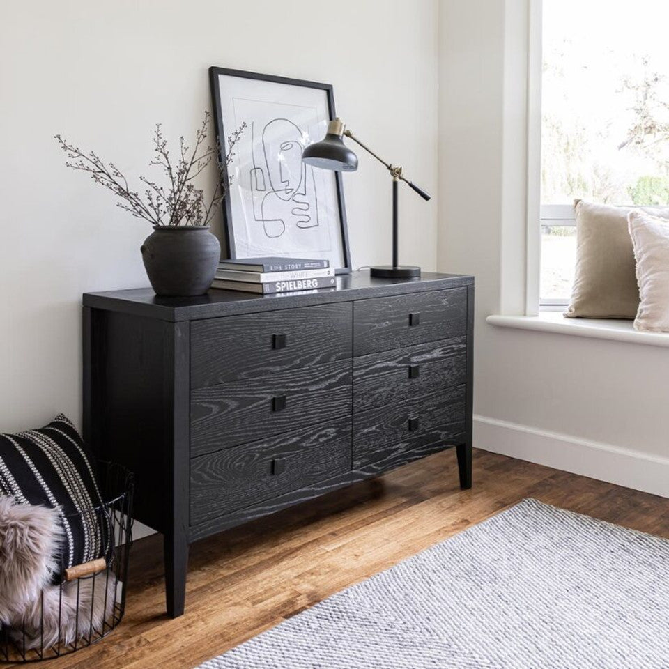 Hara 6 Drawer Dresser | Black