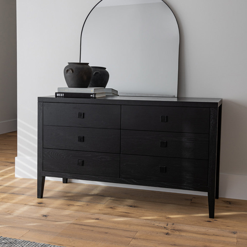 Hara 6 Drawer Dresser | Black