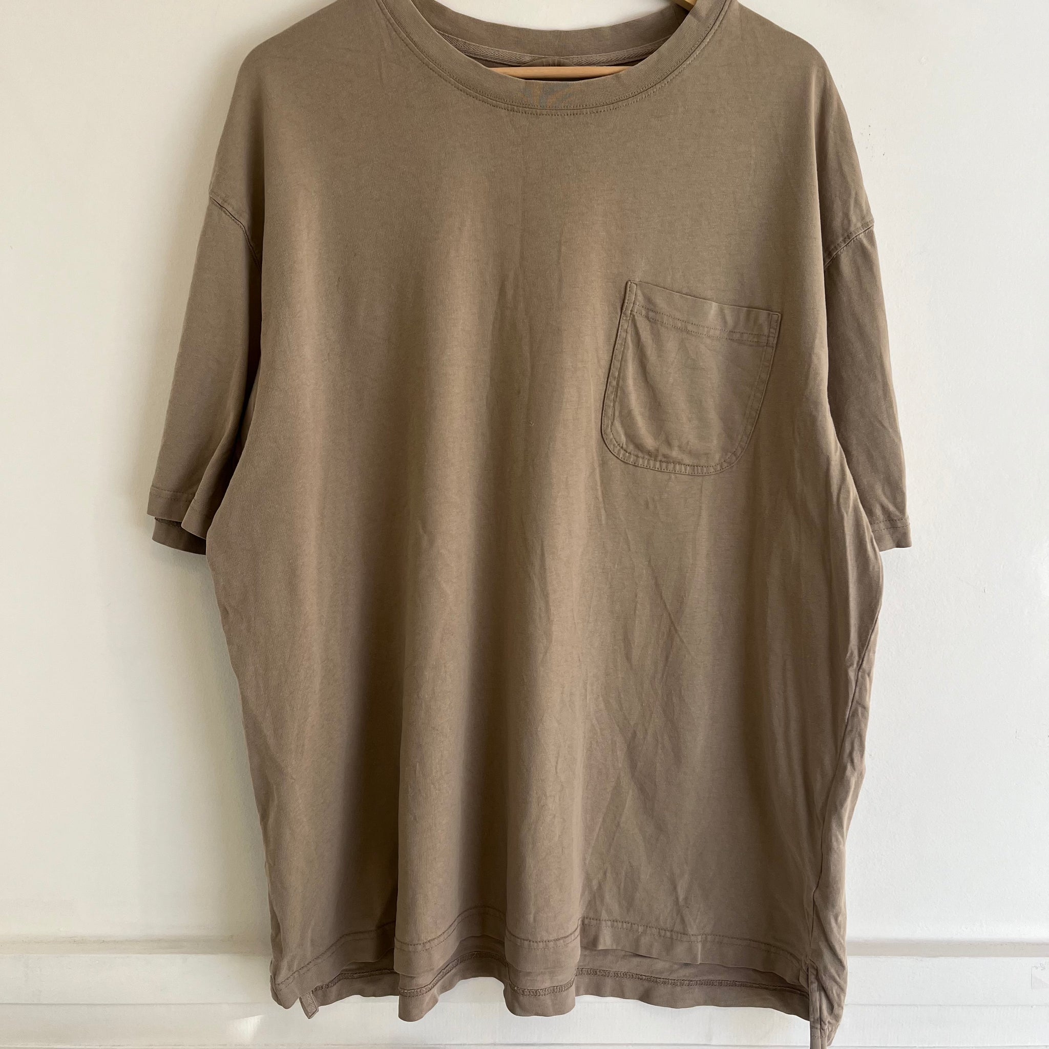 Beige Pocket Tee | 2XL