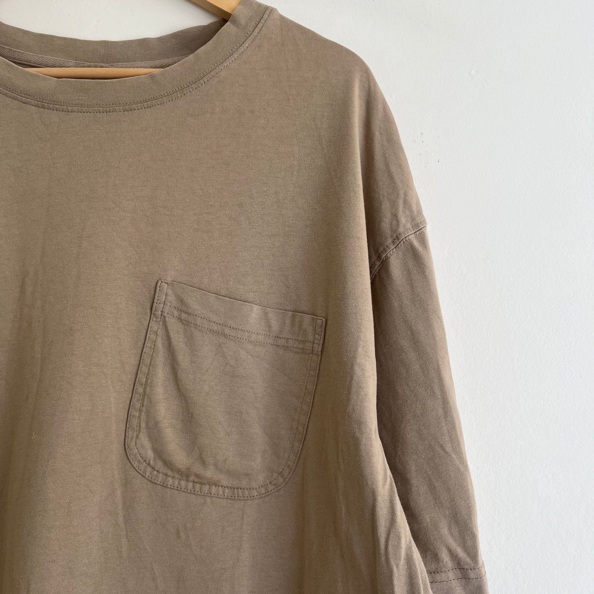 Beige Pocket Tee | 2XL