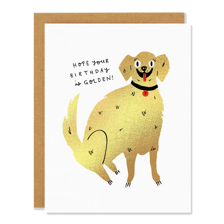 Golden Birthday Card