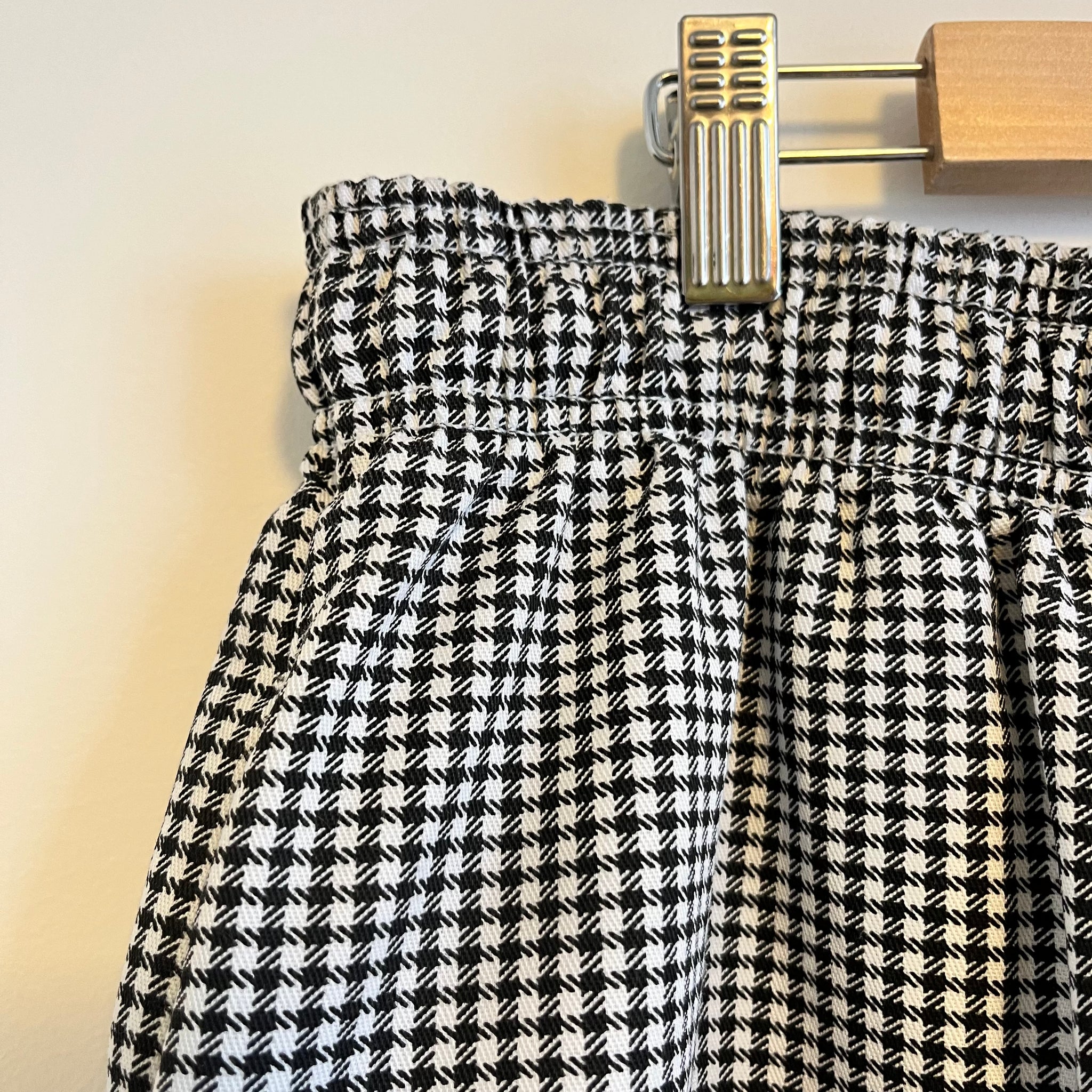 Black & White Gingham Pants | XL