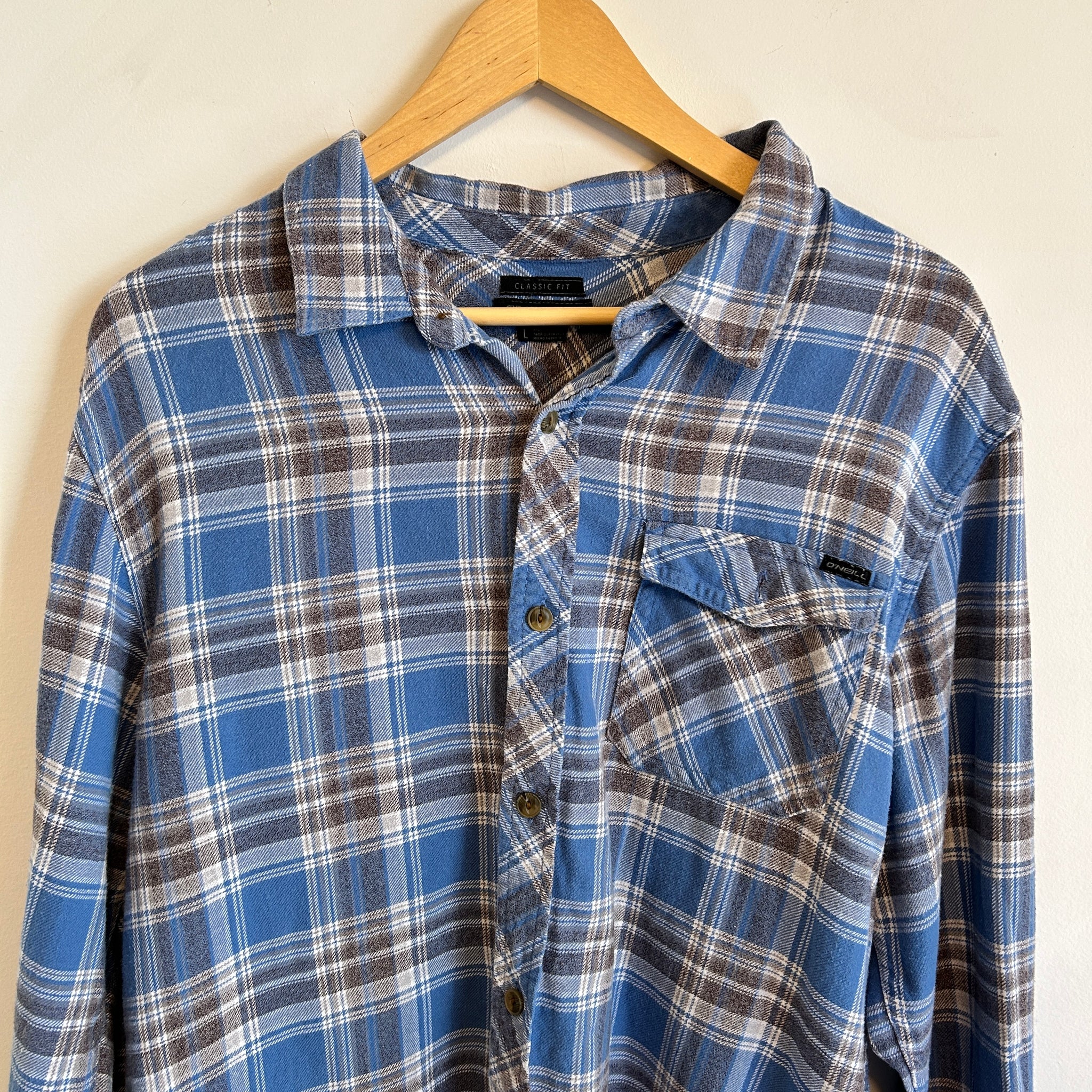 Blue Plaid Flannel | M