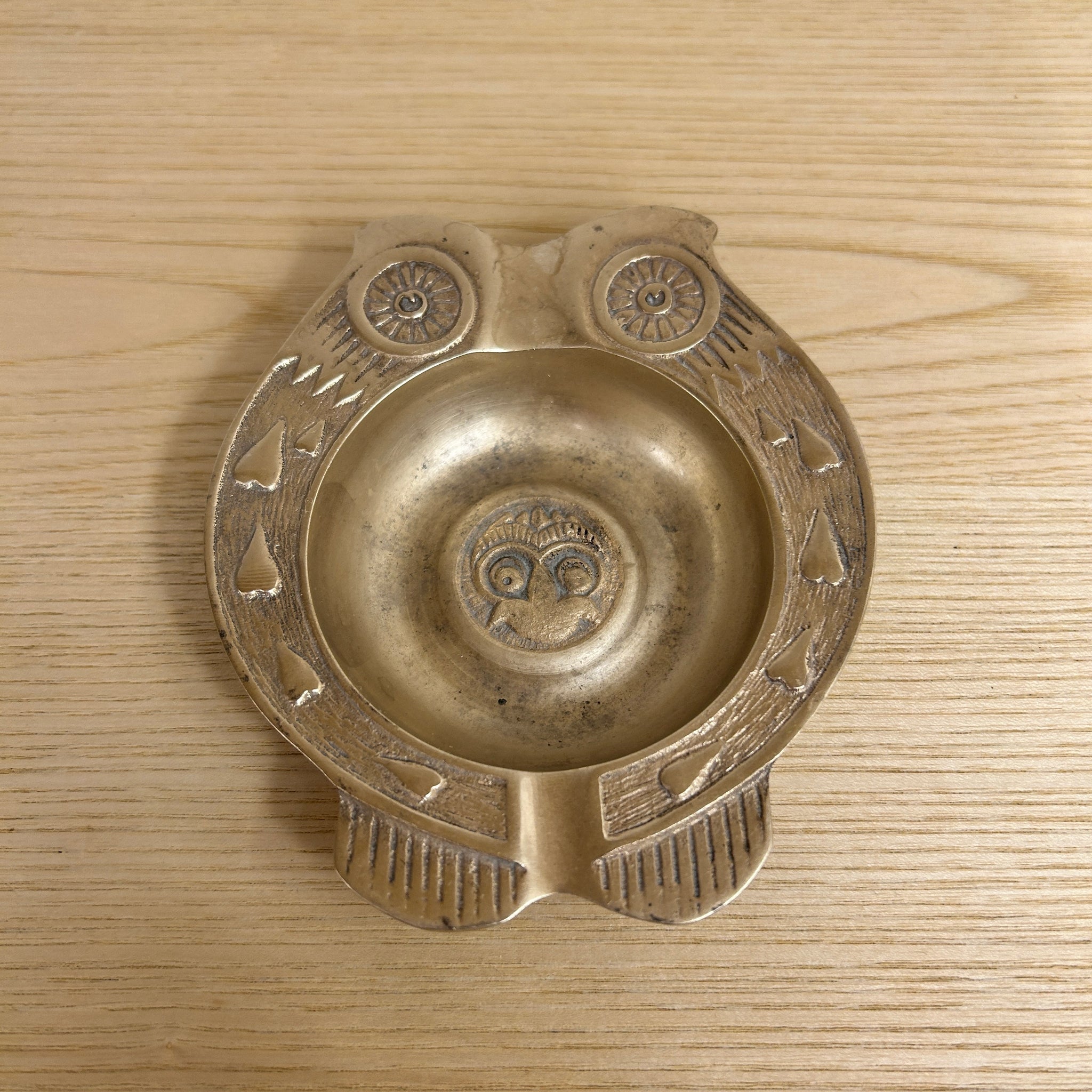 Gold Owl Ash Tray