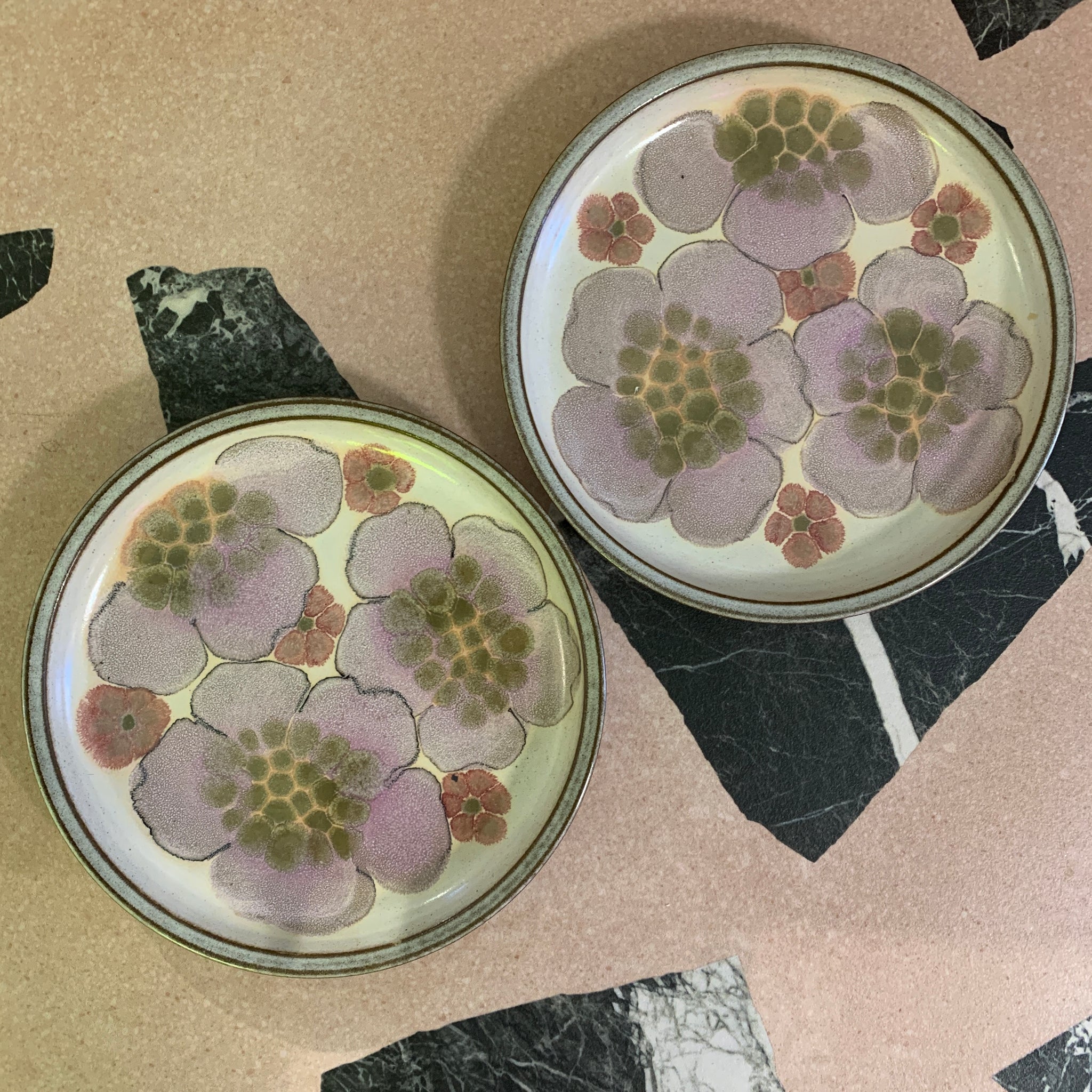 Denby Pottery Floral Plates (Set of 2) – Alt Haus Interior Design