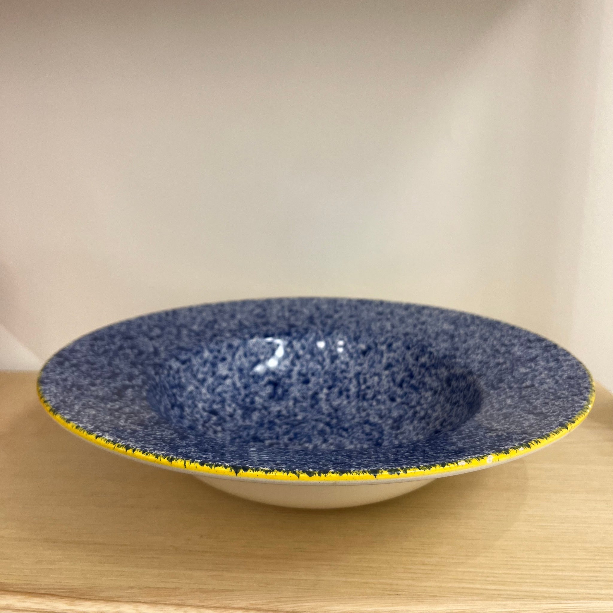 Blue Speckle Serving Bowl