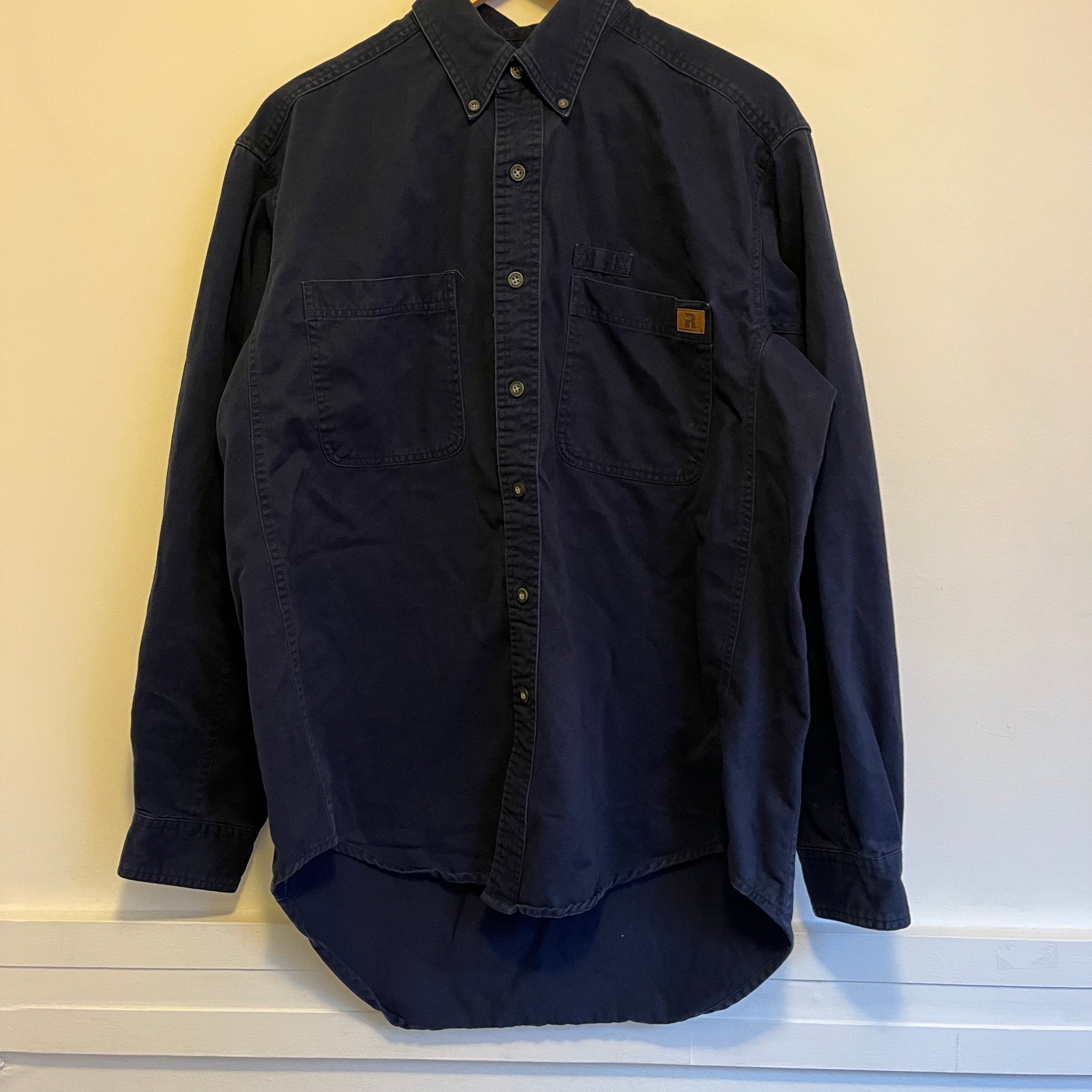 Navy Workwear Button Up | L