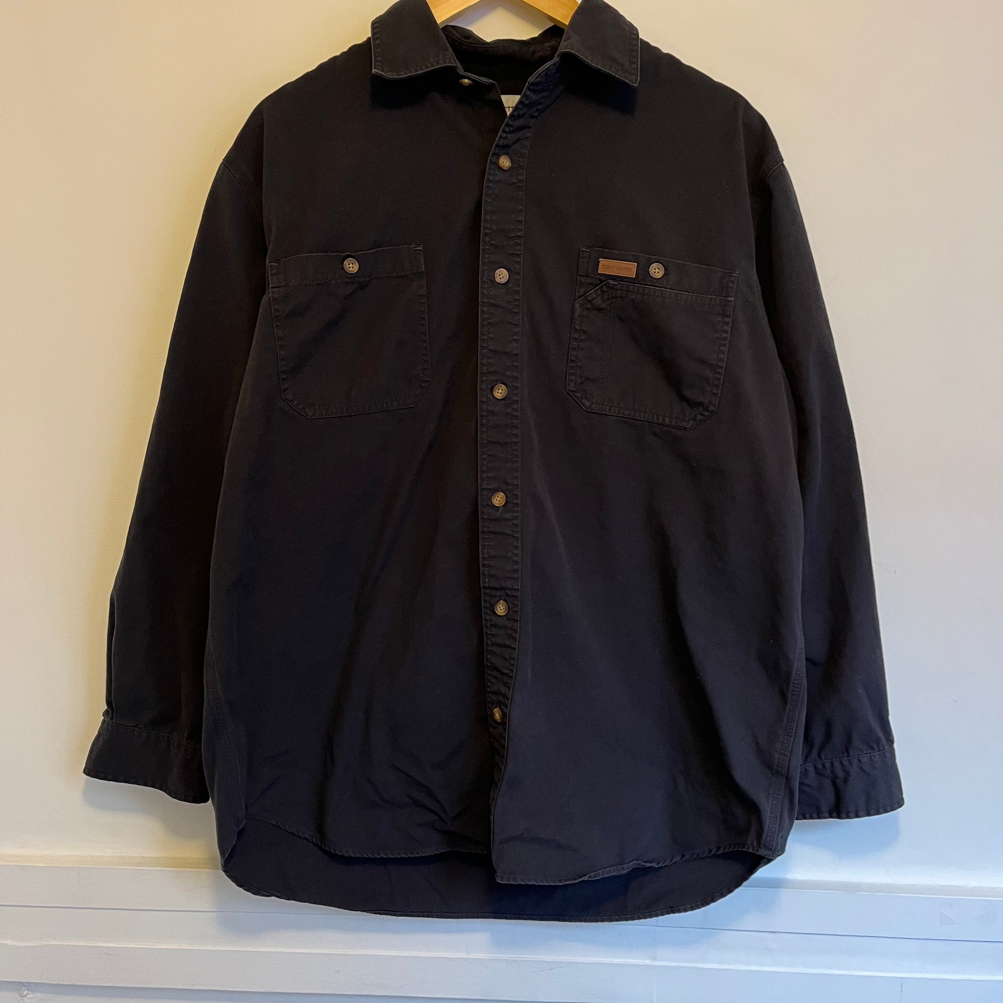 Black Carhartt Button Up | L