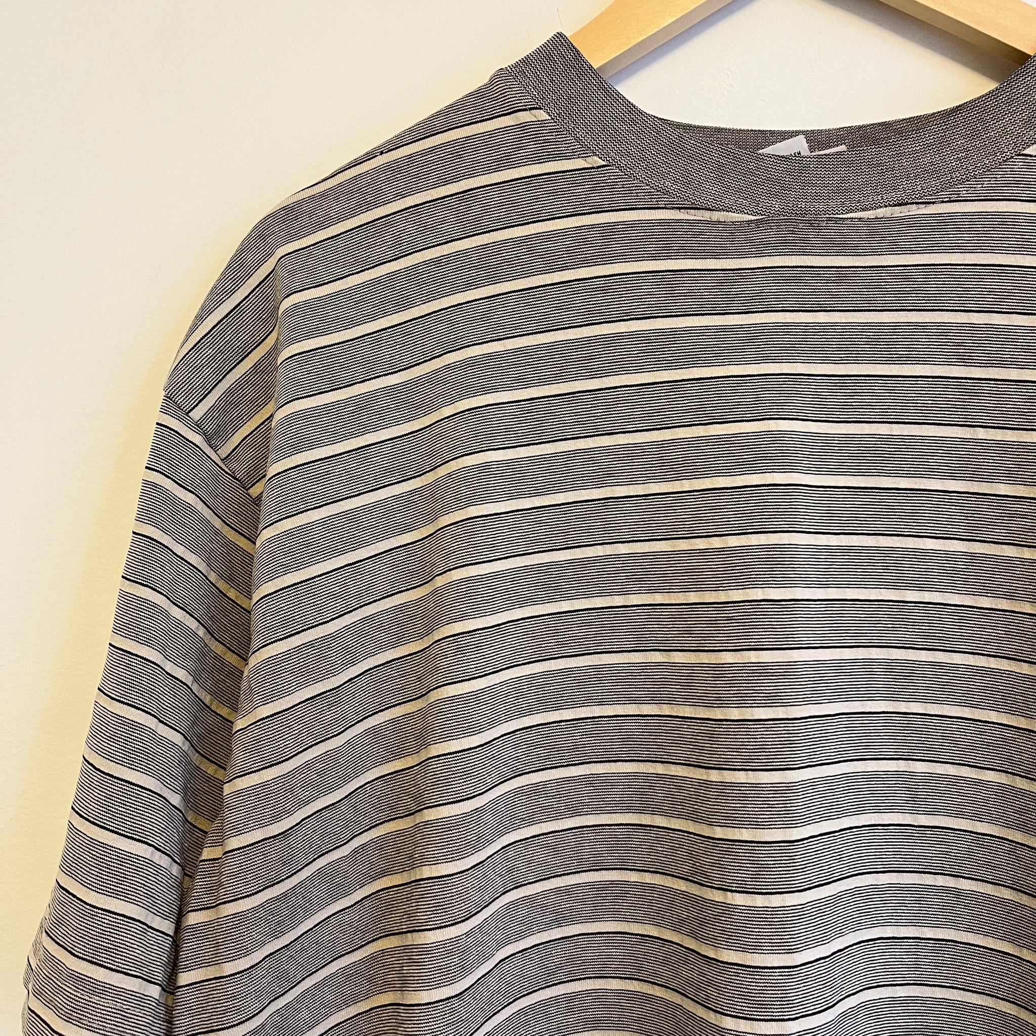 Beige Striped Tee | XL