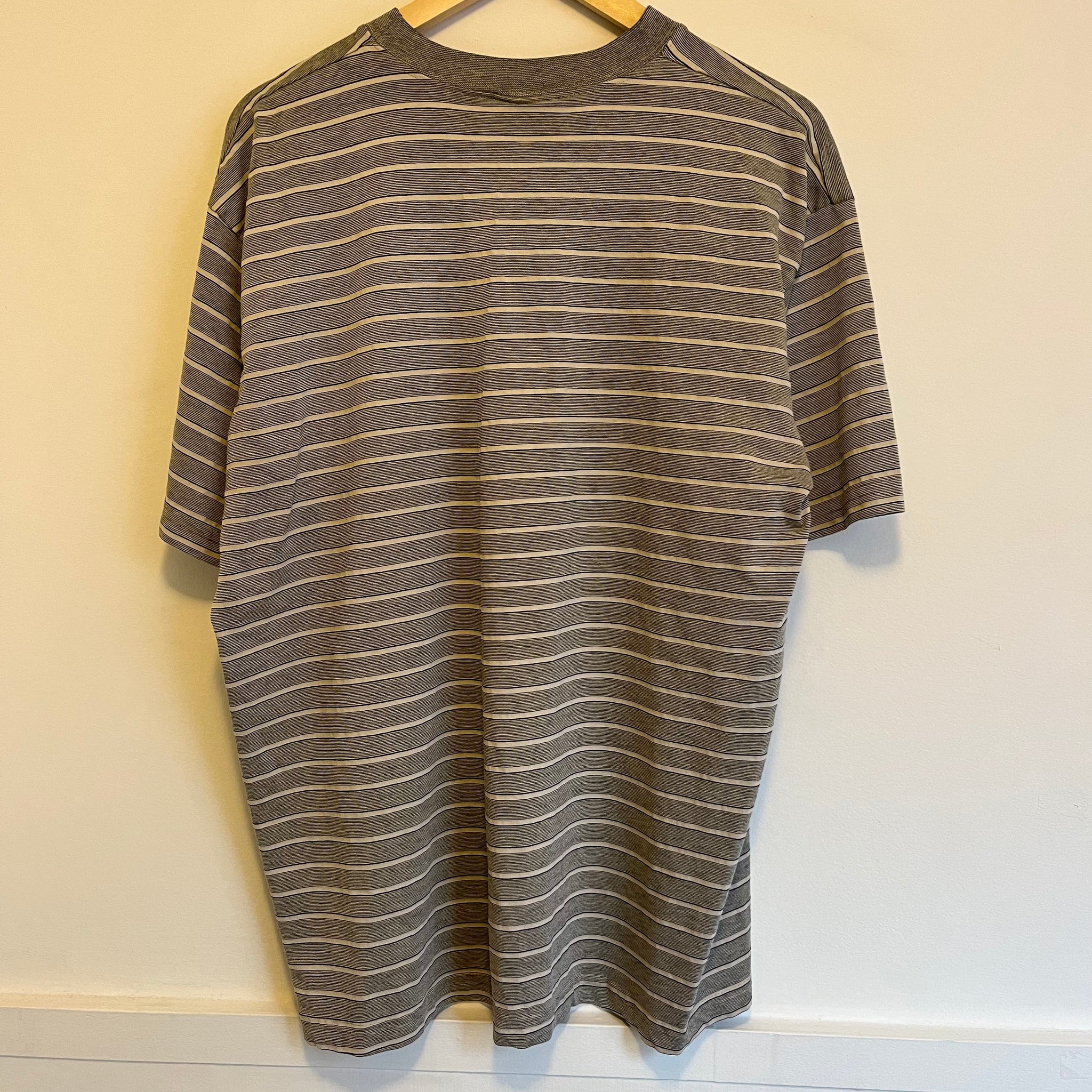 Beige Striped Tee | XL