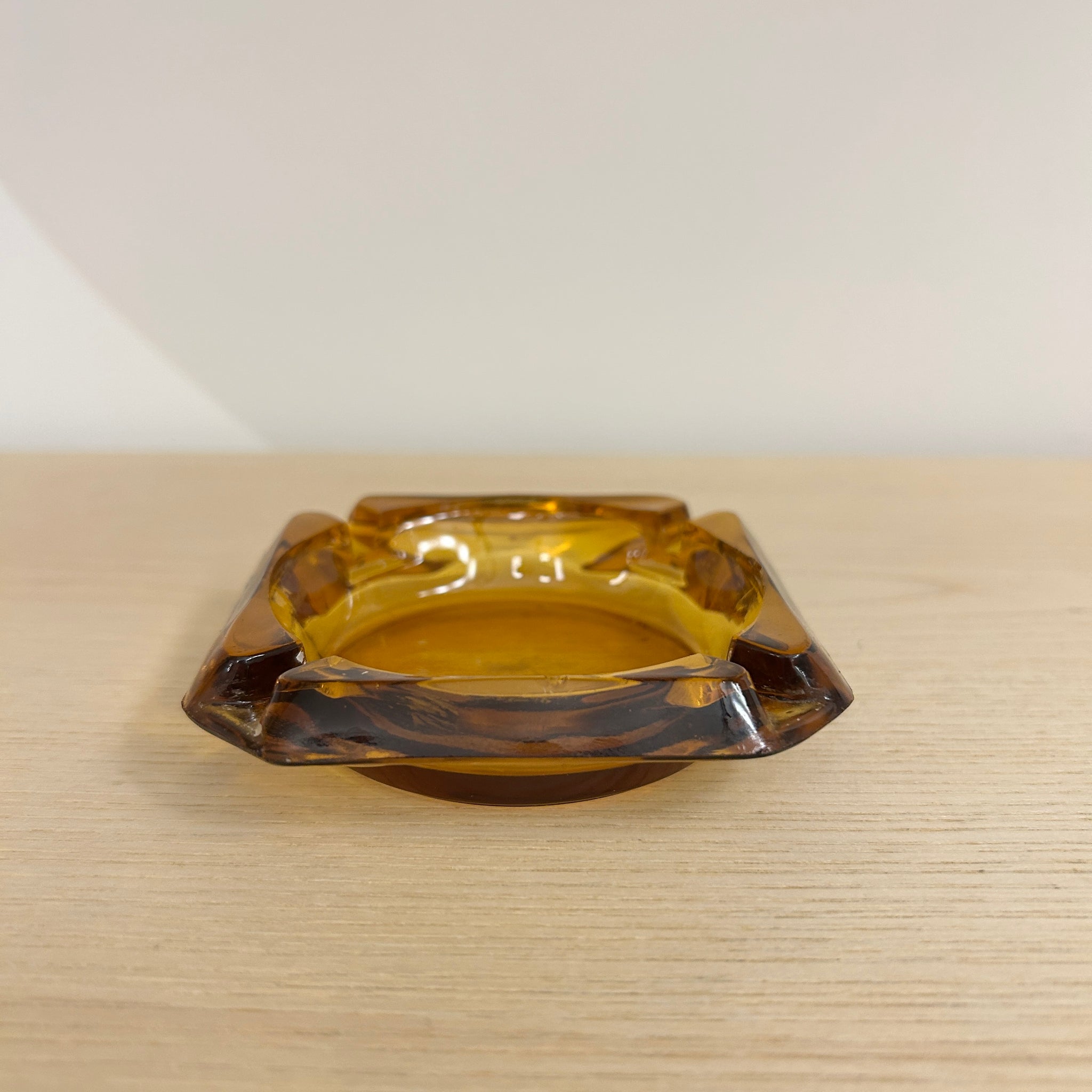 Vintage Amber Ashtray