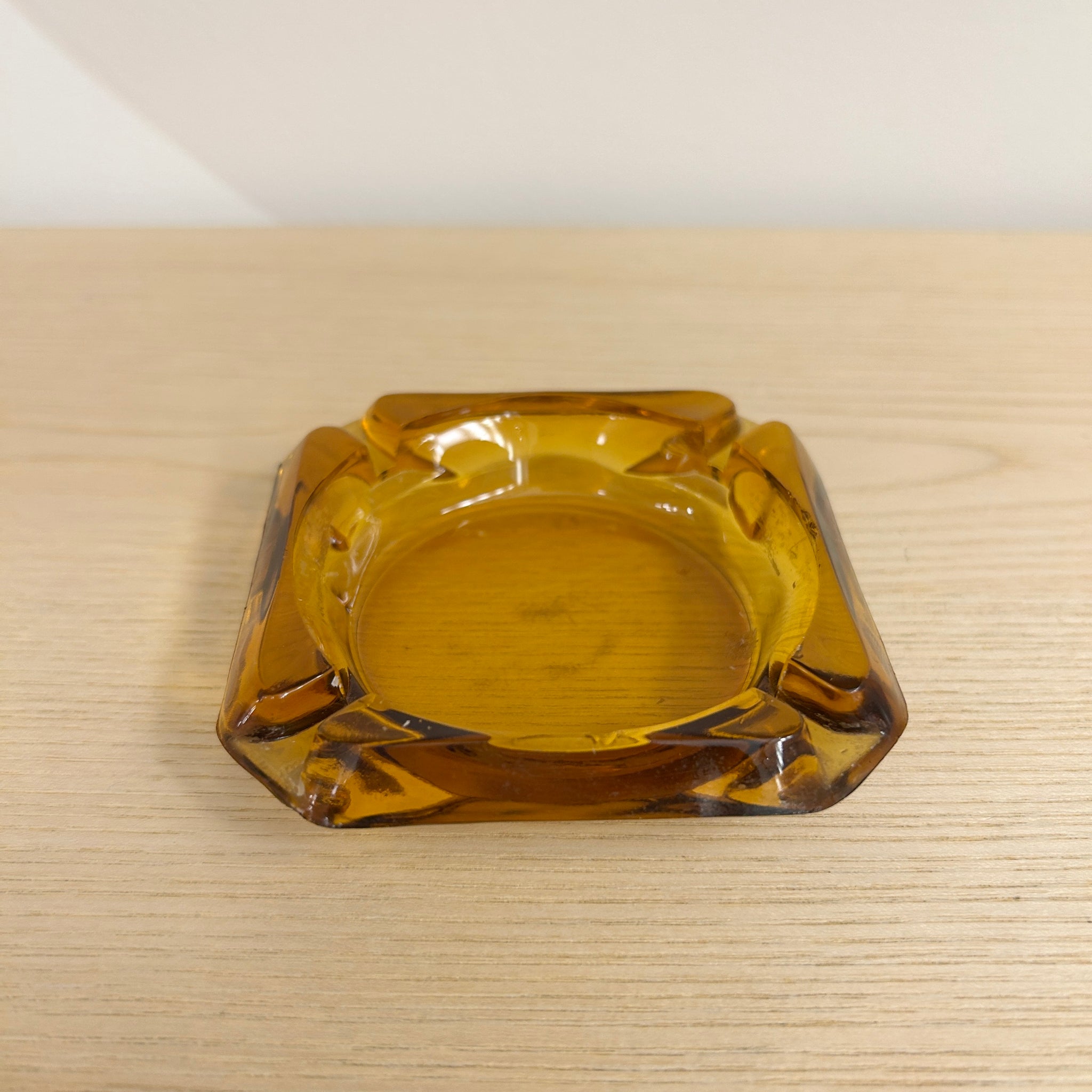 Vintage Amber Ashtray