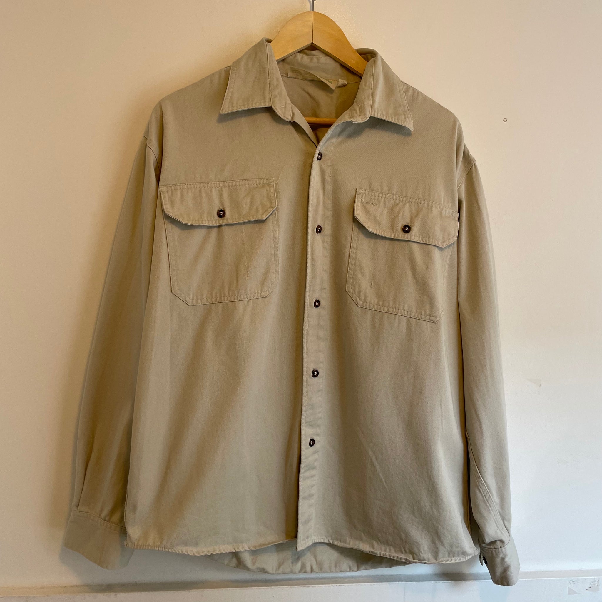 Beige Button Up | M