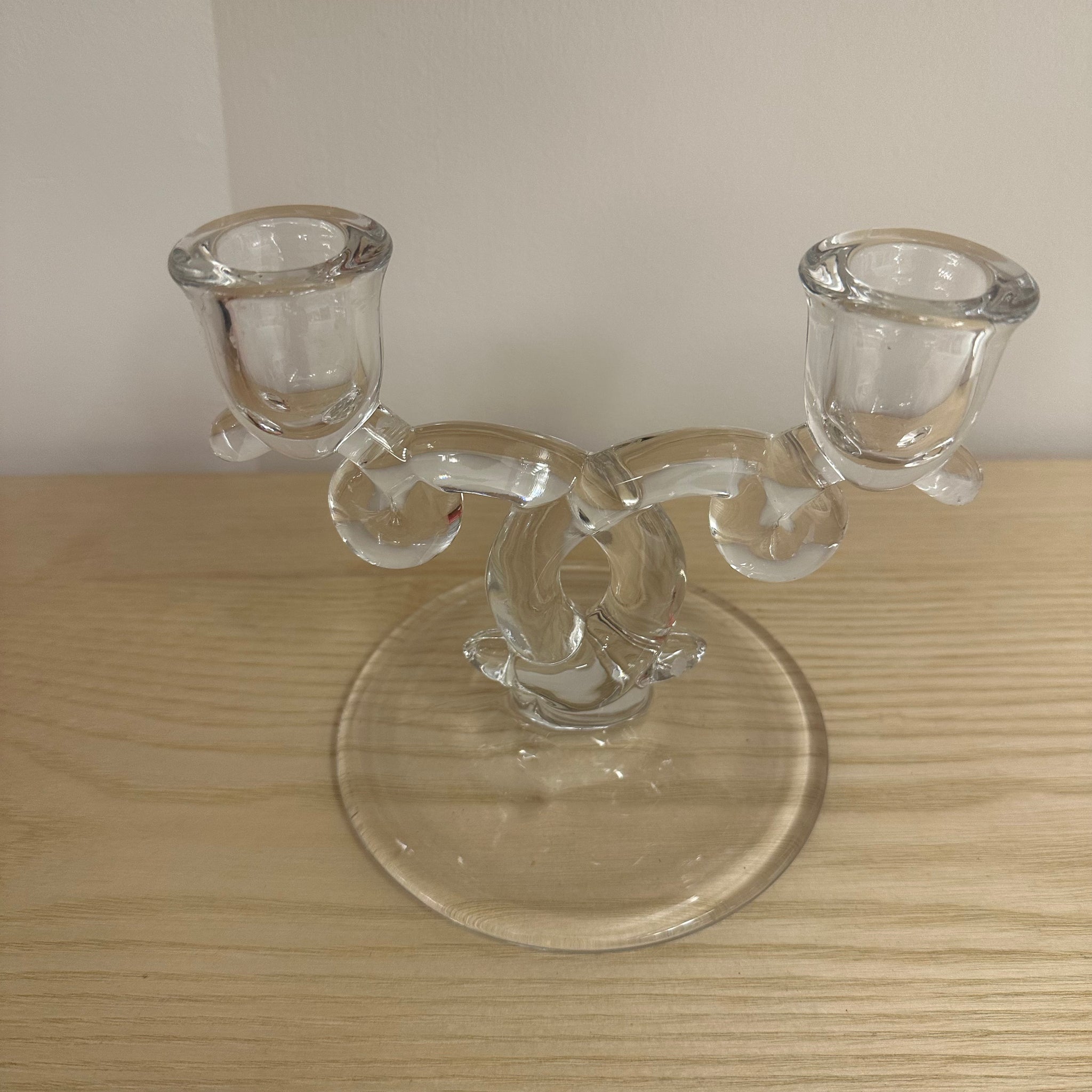 Blown Glass Candle Holder