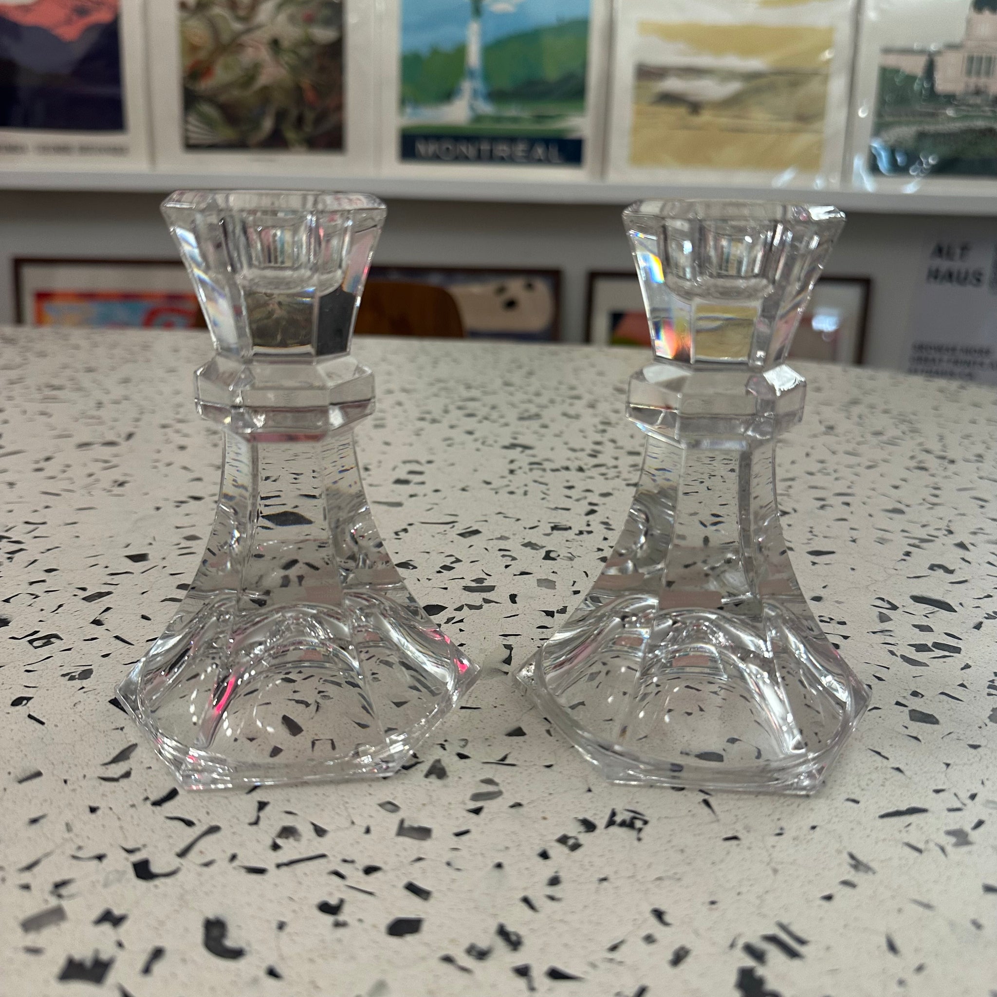 Crystal Candle Holders | Set of 2