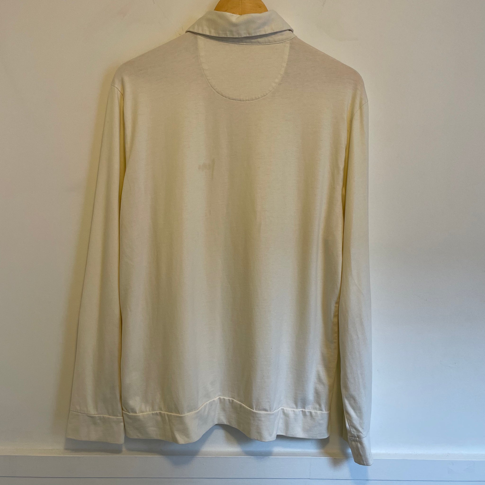 Cream Collared Long Sleeve | L