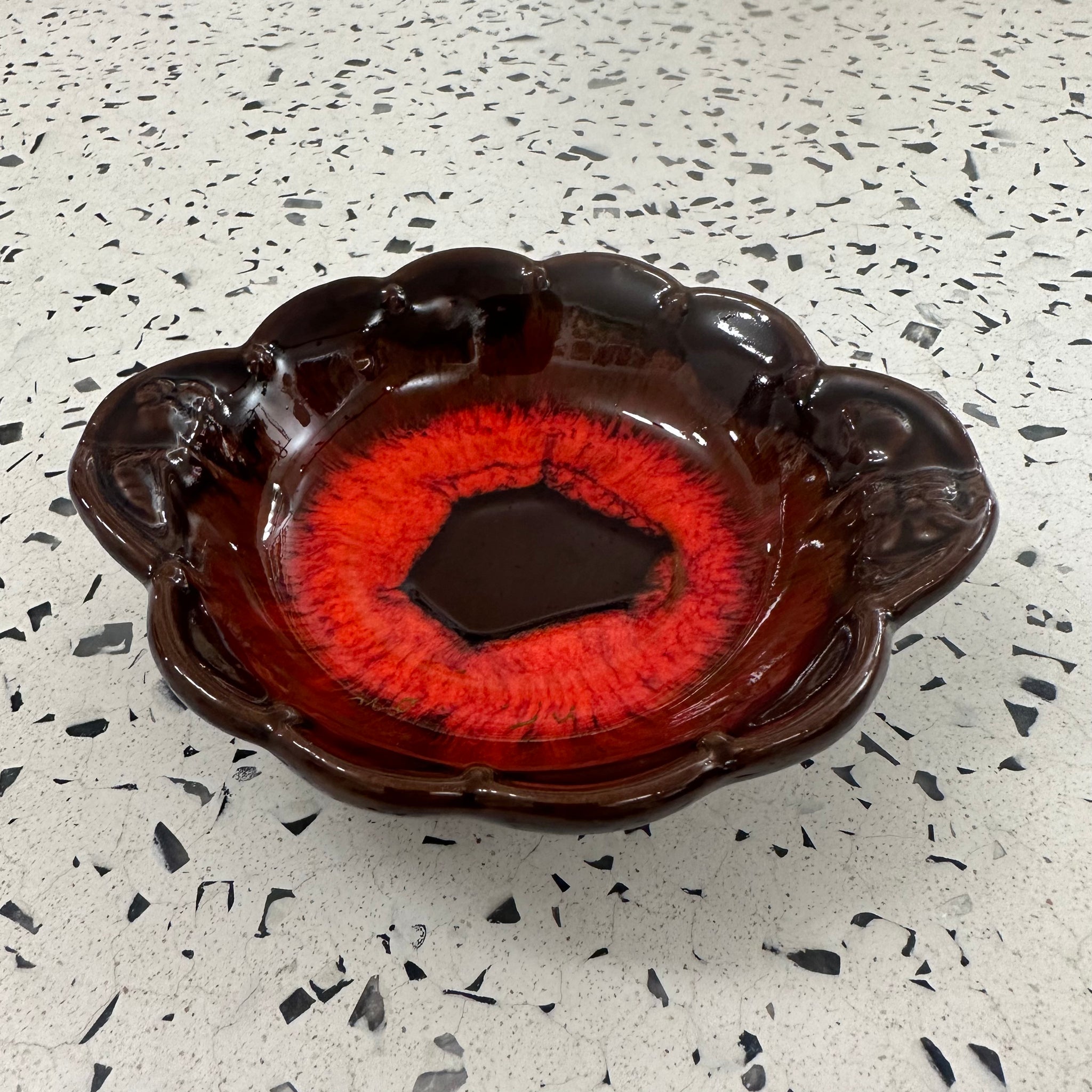 Brown Ceramic Ashtray