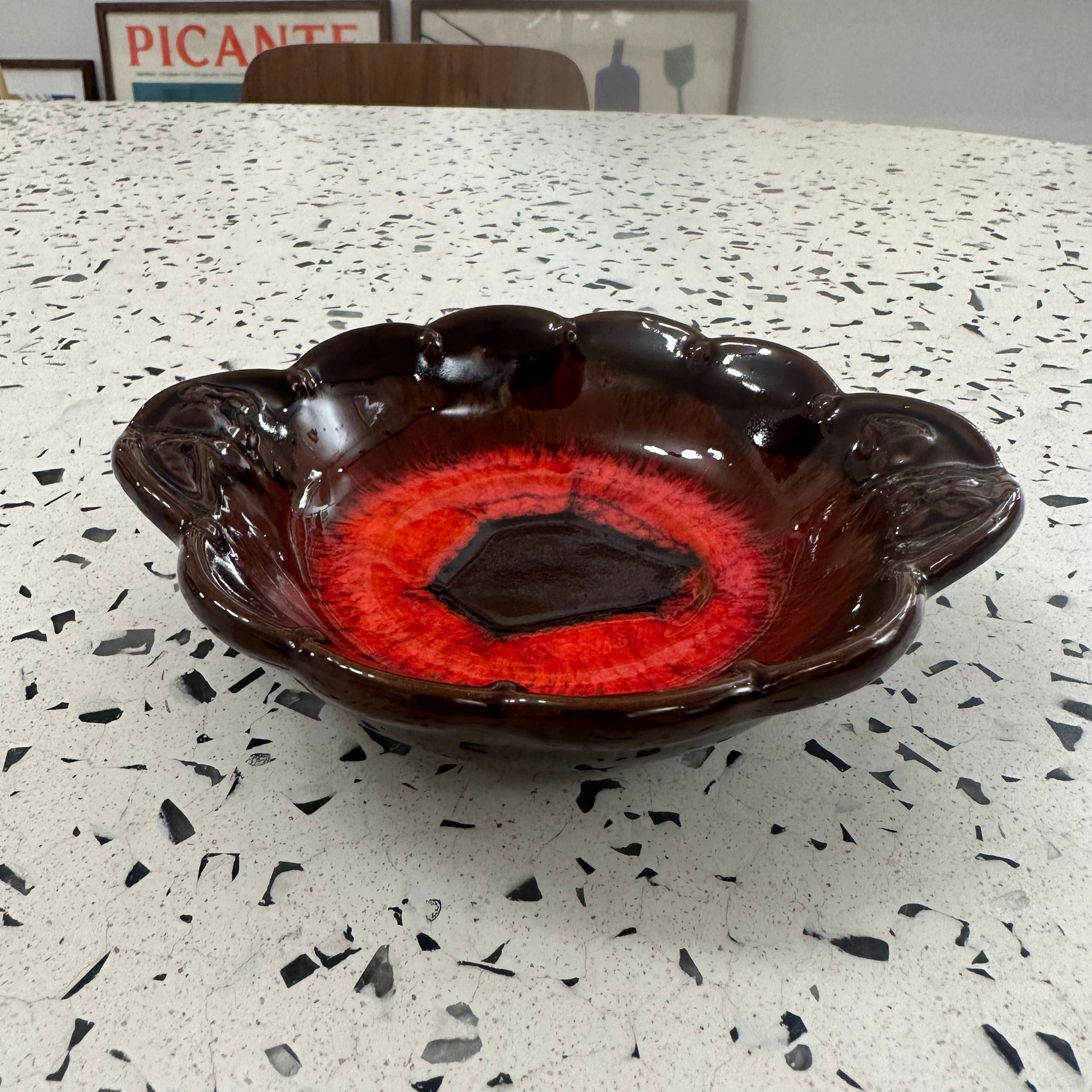 Brown Ceramic Ashtray