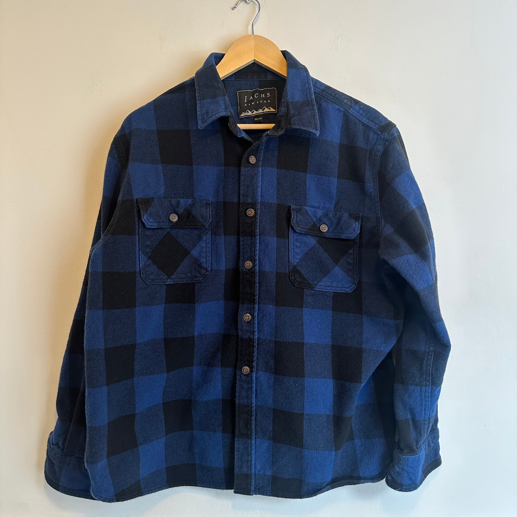 Blue Plaid Jacket | XL