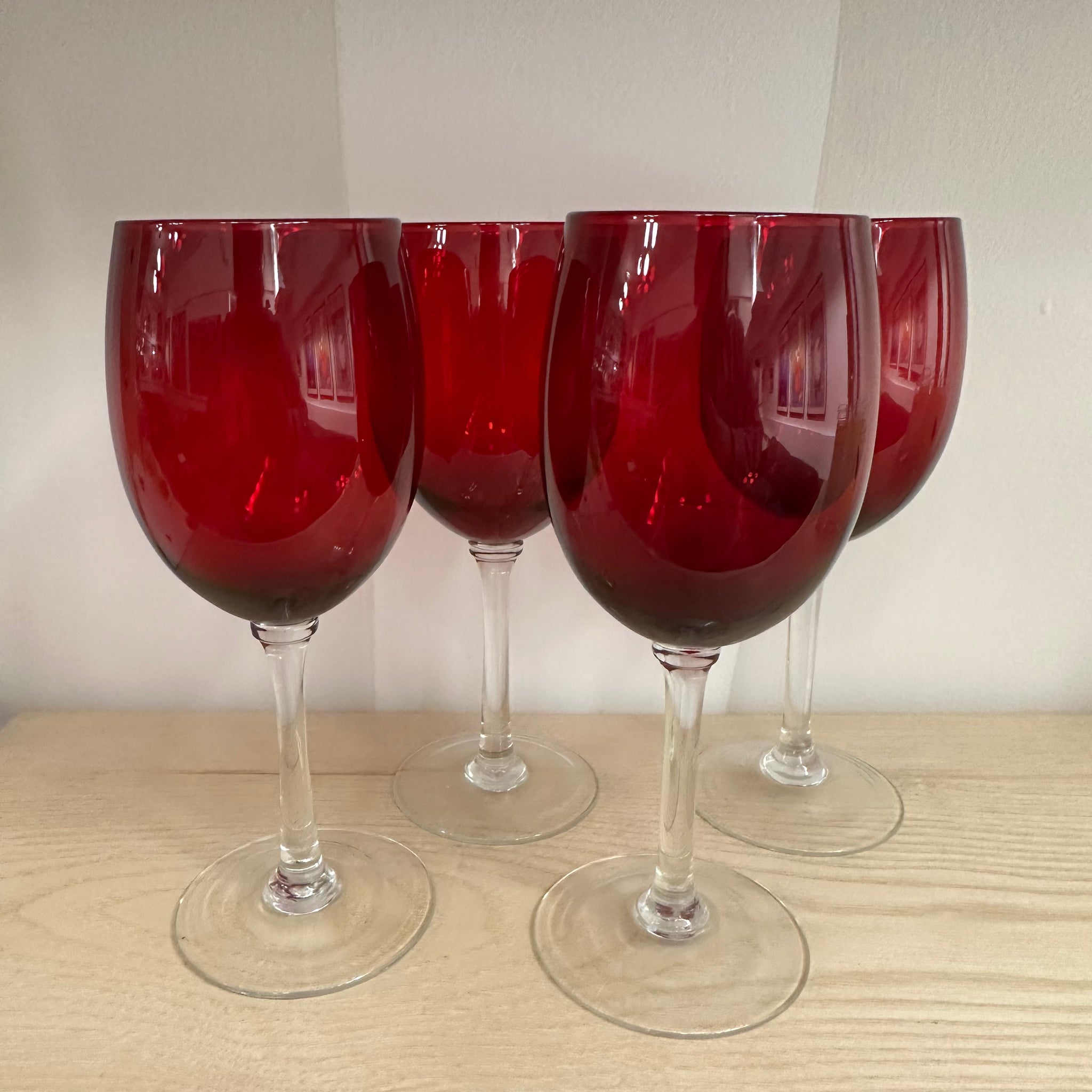 Red Wine Glasses | Set of 4